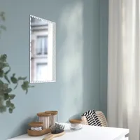 מראה ikea rundoxel, לבן