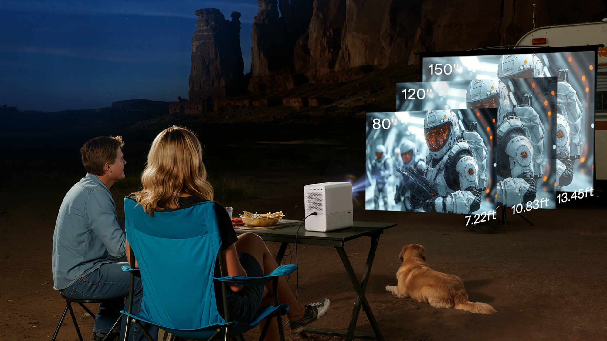 מקרן חכם Aurzen Roku TV