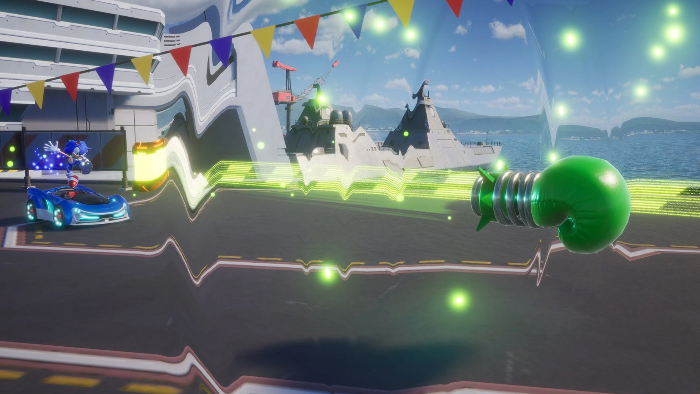 צילום מסך מ- Sonic Racing Crossworlds
