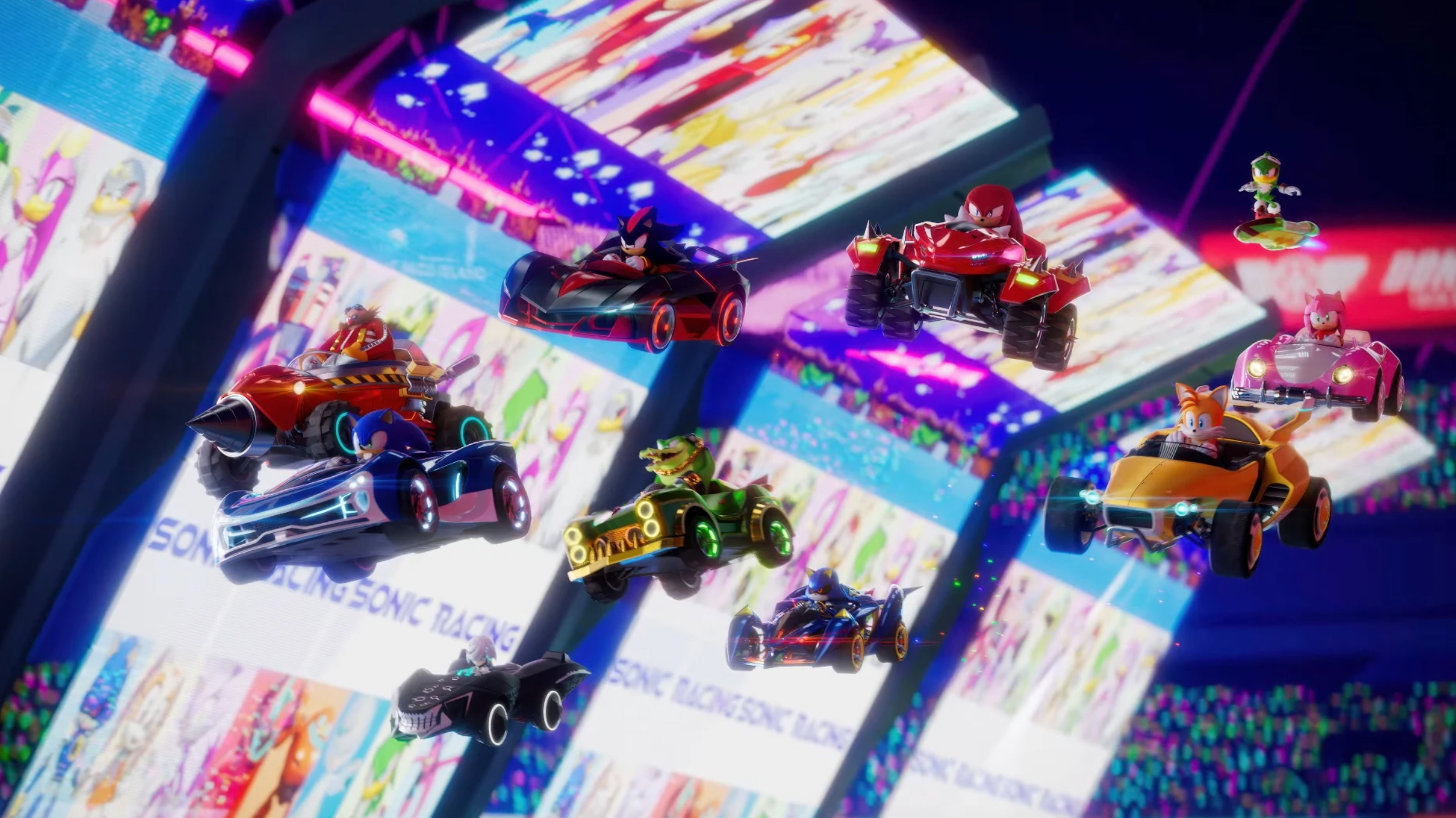 צילום מסך מ- Sonic Racing Crossworlds