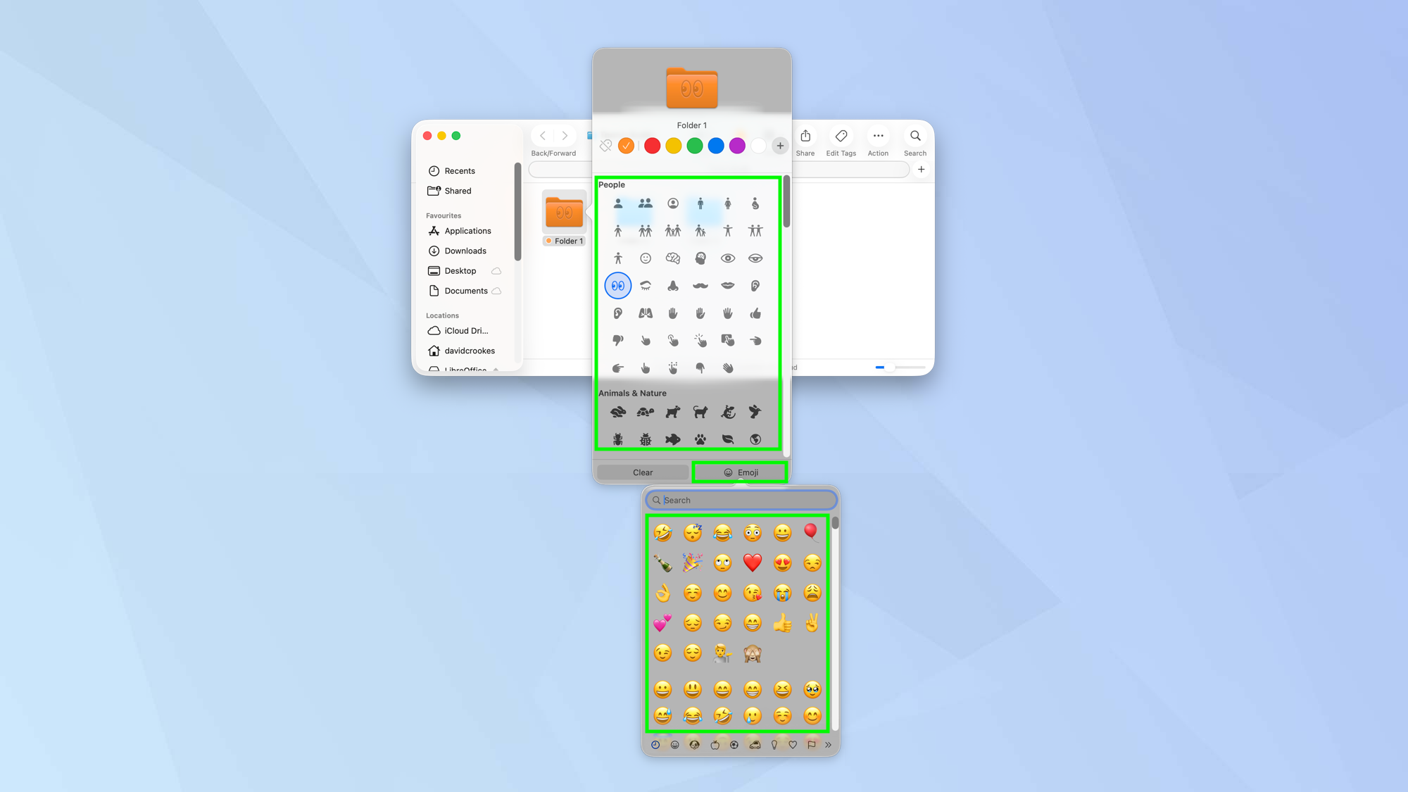 כיצד לבחור את המראה שלך לתיקיות ב- MacOS Tahoe 26