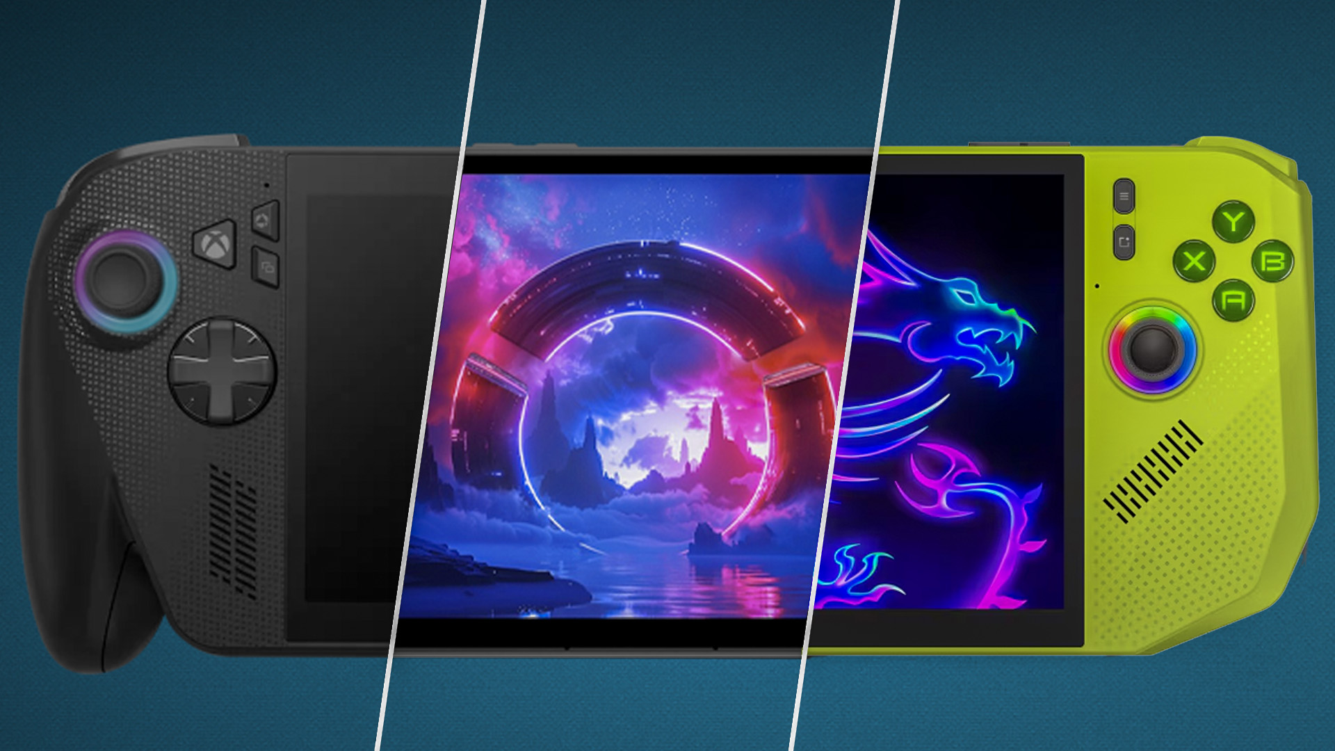 ROG Xbox Ally X VS Lenovo Legion Go 2 VS MSI Claw A8