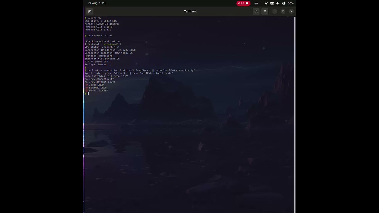 דליפת purevpn cli ipv6 - YouTube