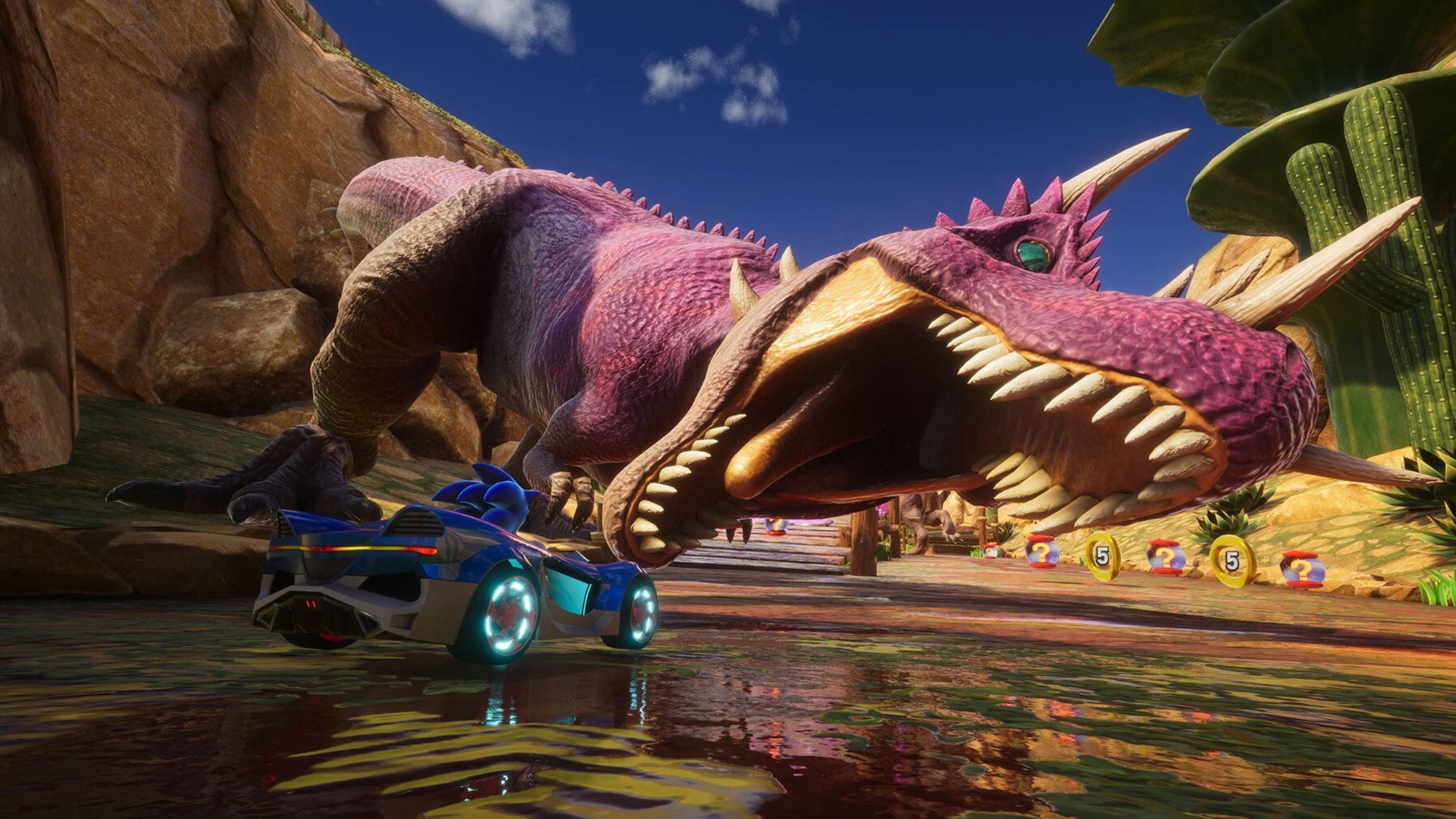 צילום מסך מ- Sonic Racing Crossworlds