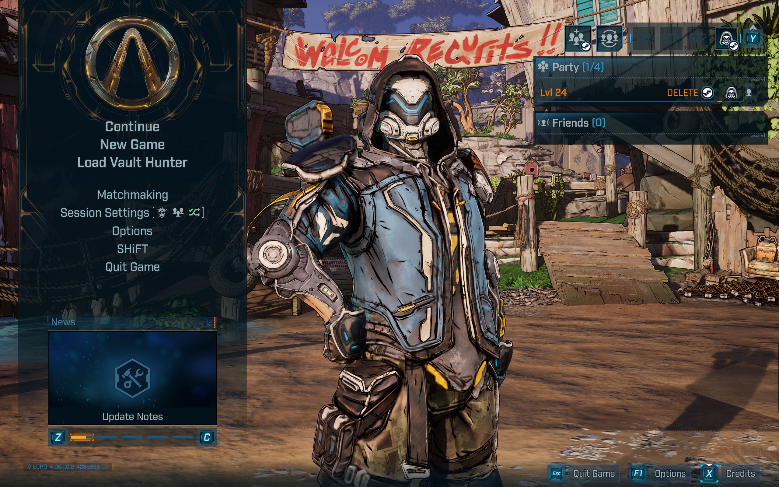 Borderlands 4 תווים בחר מסך