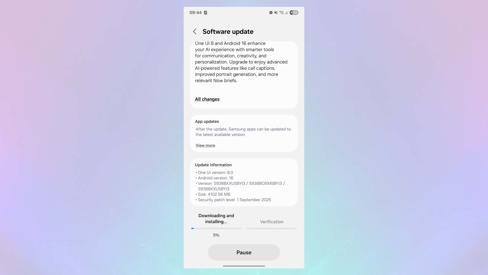 ממשק משתמש אחד 8 הורדה זמינה ב- Galaxy S25 Ultra