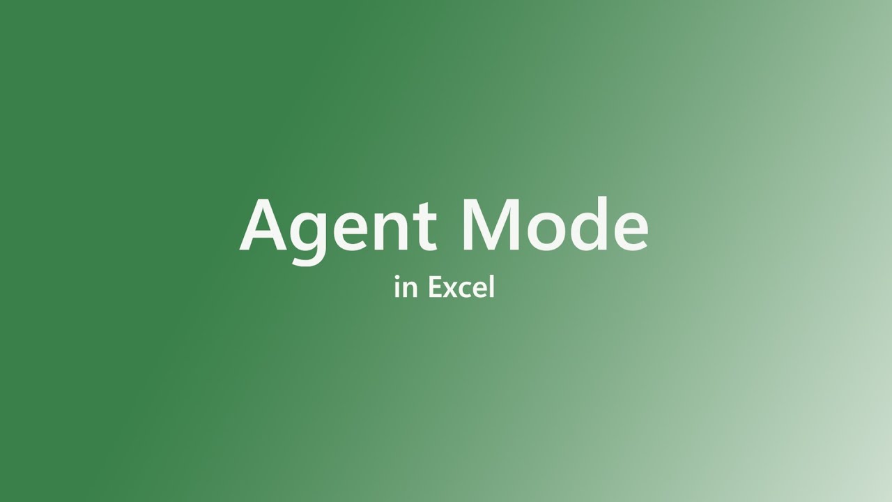 מצב סוכן ב- Excel: בנה וערוך גיליונות אלקטרוניים עם Copilot - YouTube