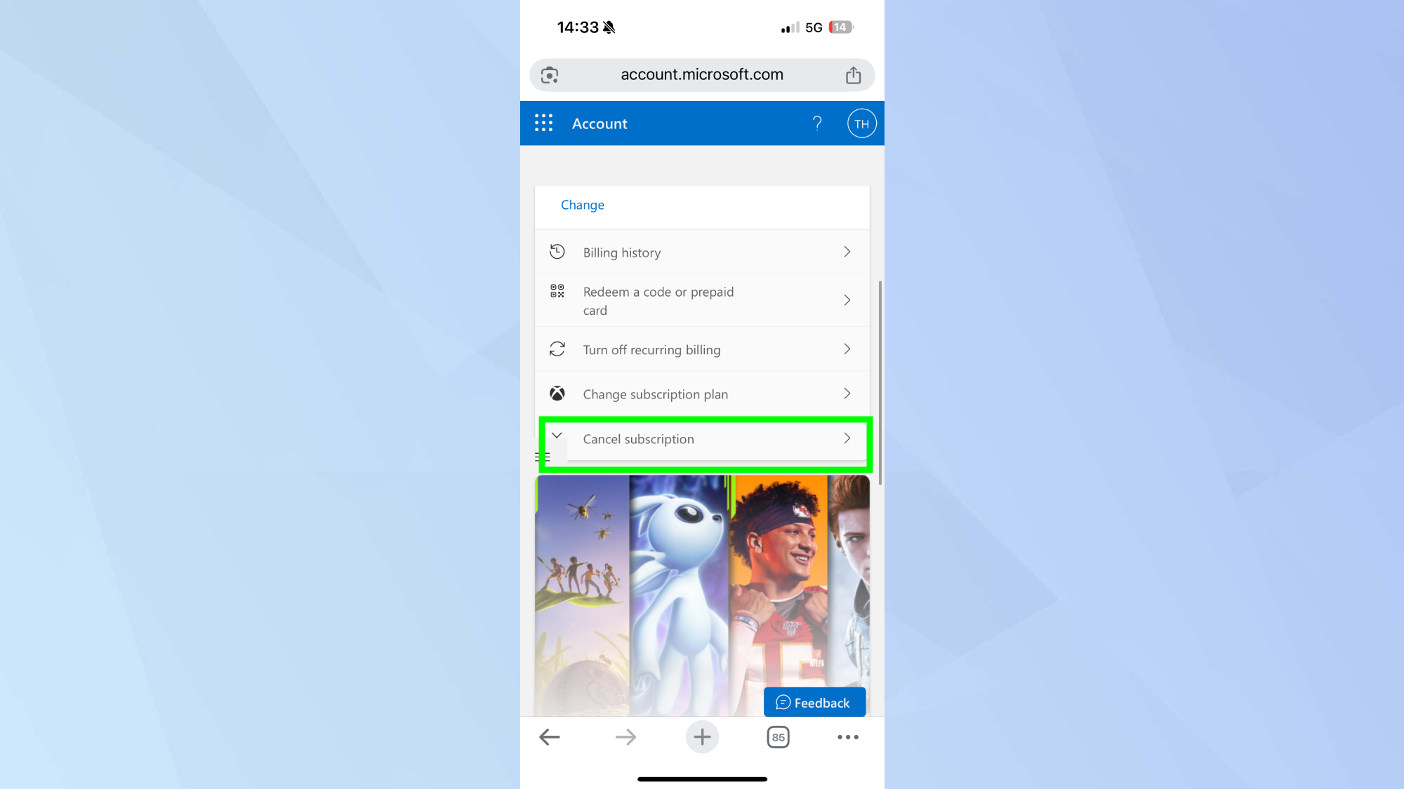 כיצד לבטל את משחקי ה- Xbox לעבור בדפדפן