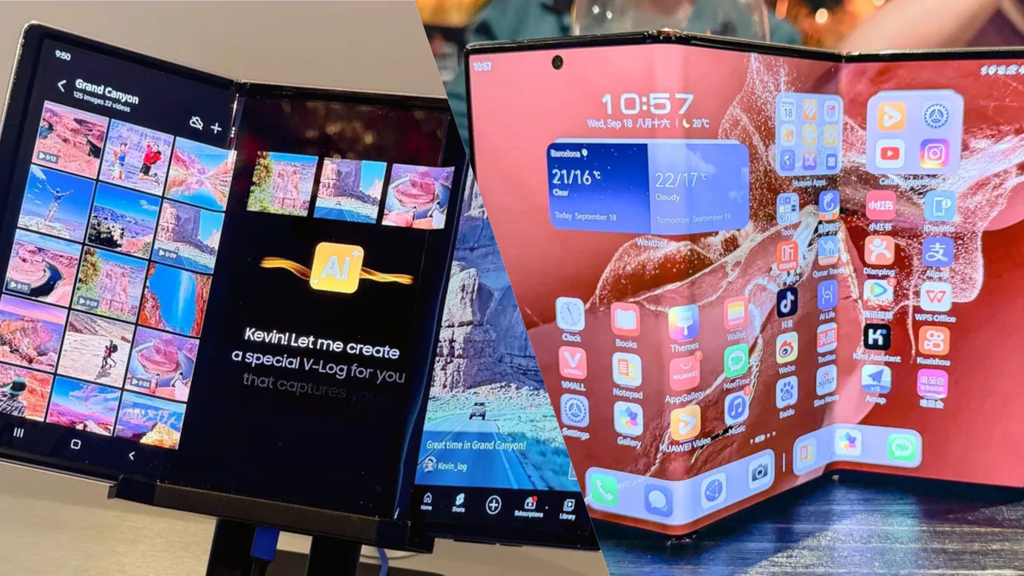 Samsung Tri-Fold לעומת Huawei Mate XT: מי יכול להיות המתקפל האולטימטיבי?