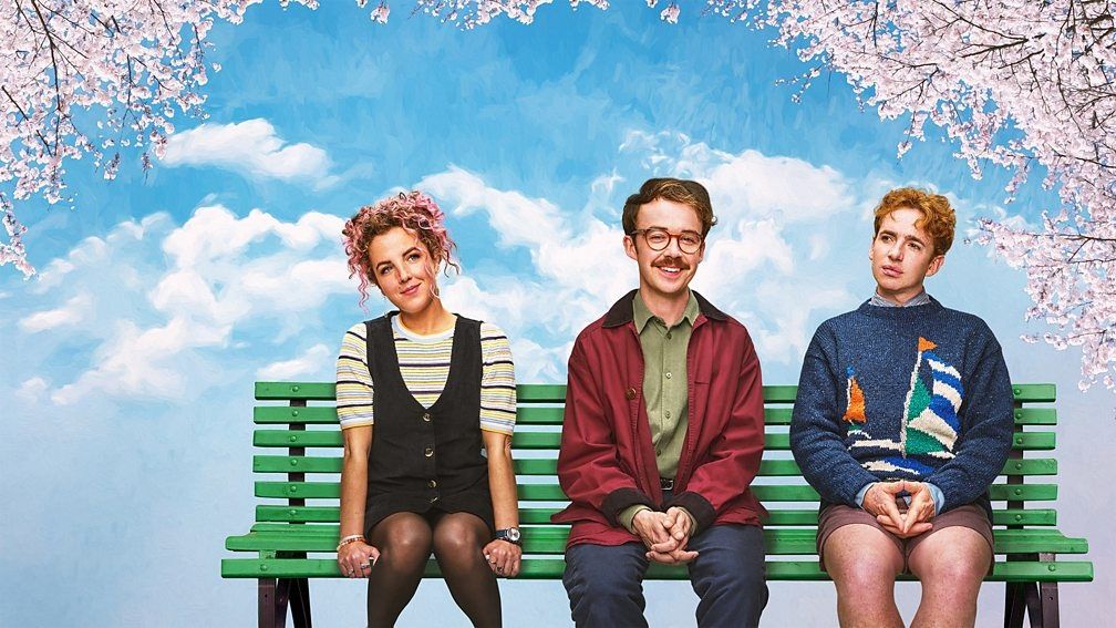 "Leonard and Hungry Paul" stars [from left] Jamie-Lee O’Donnell as Shelley, Alex Lawther as Leonard and Laurie Kynaston as Hungry Paul