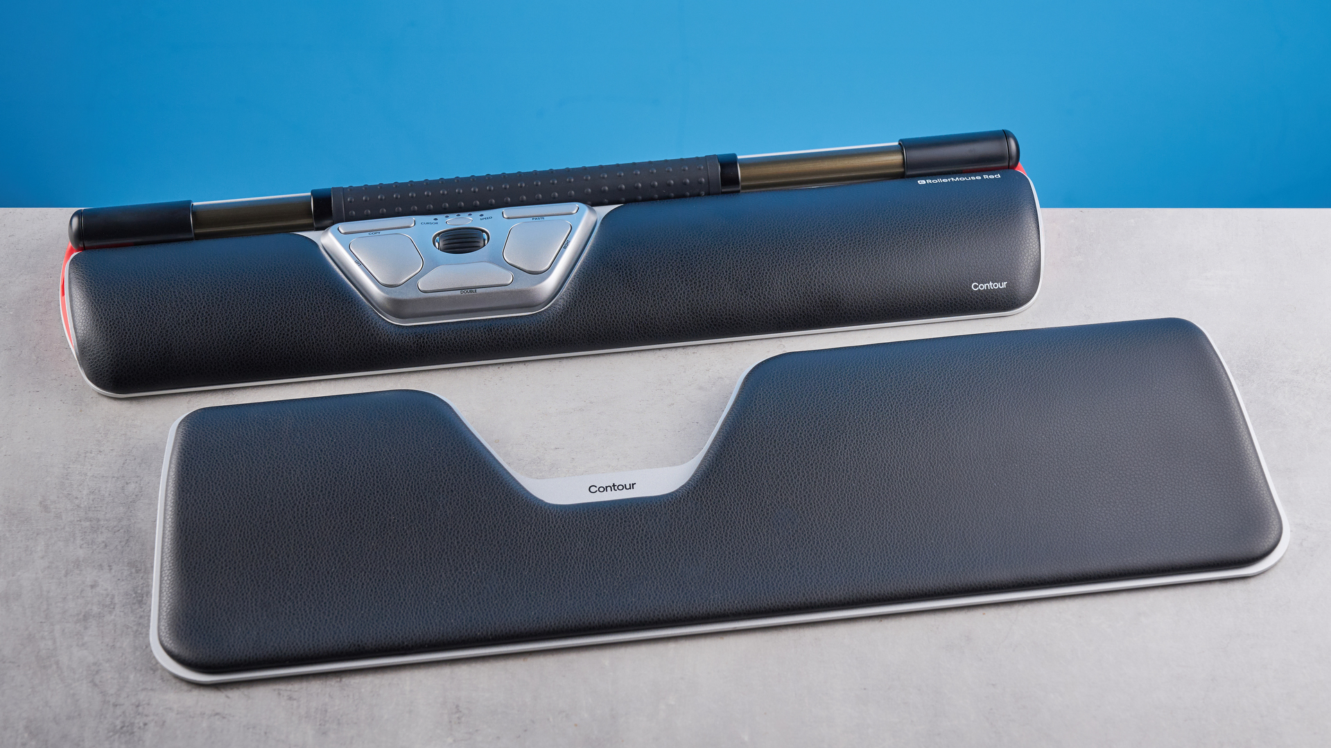 Contour RollerMouse Red Wireless עם משענת היד הדקה