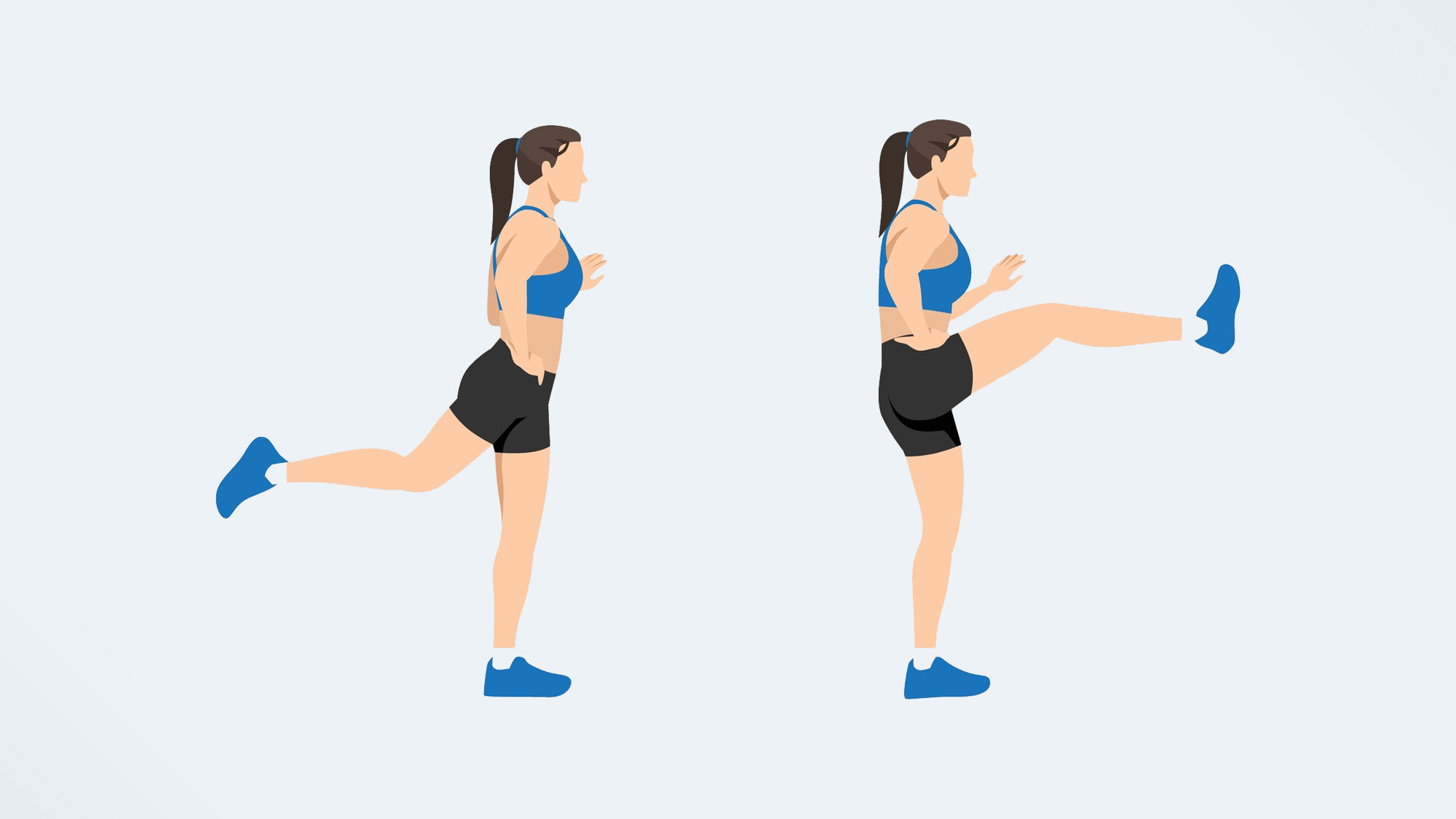 תמונה של אישה שעושה תנודות רגליים