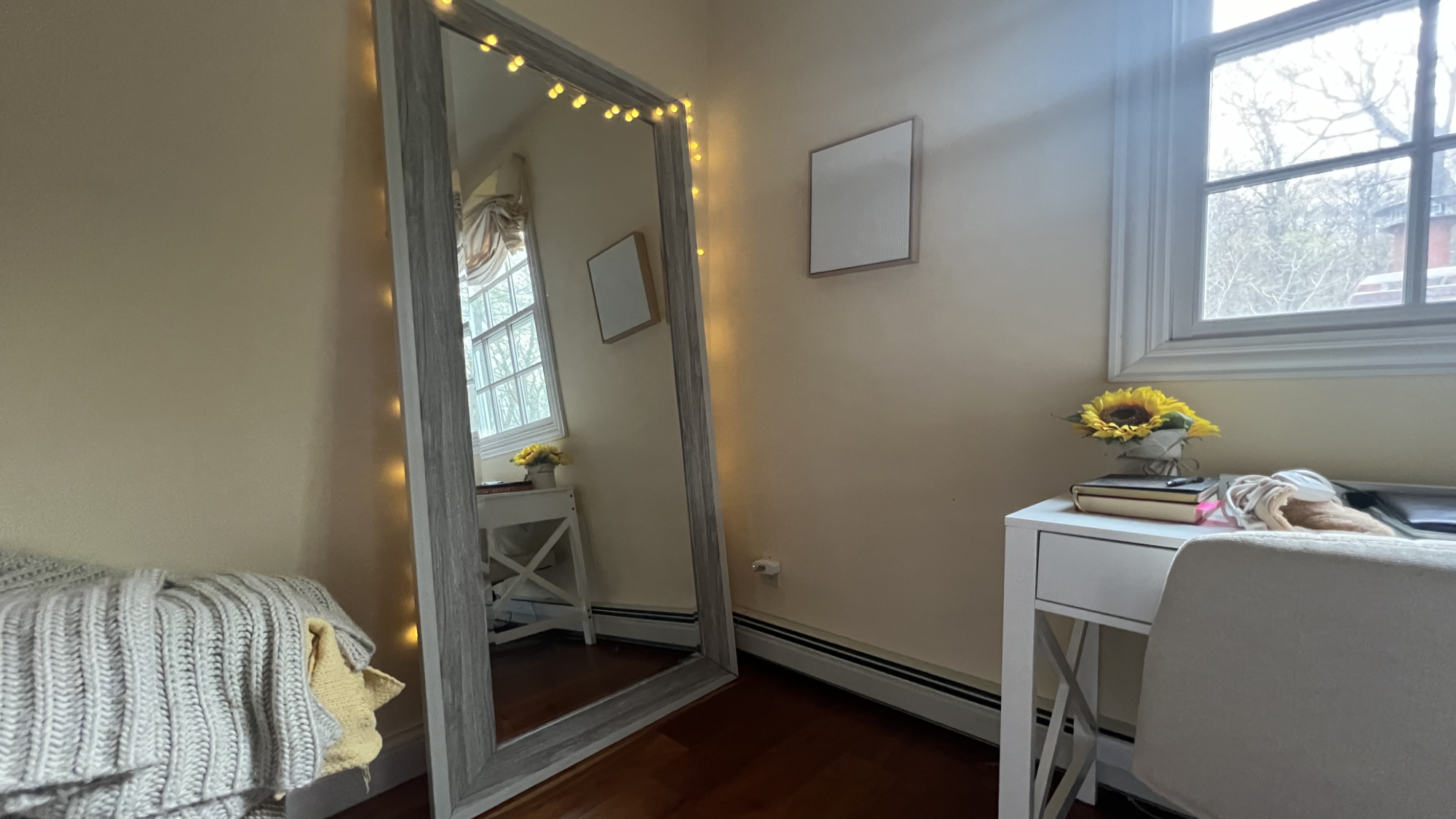 אורות מחרוזת מראה המחוברים לתקע חכם