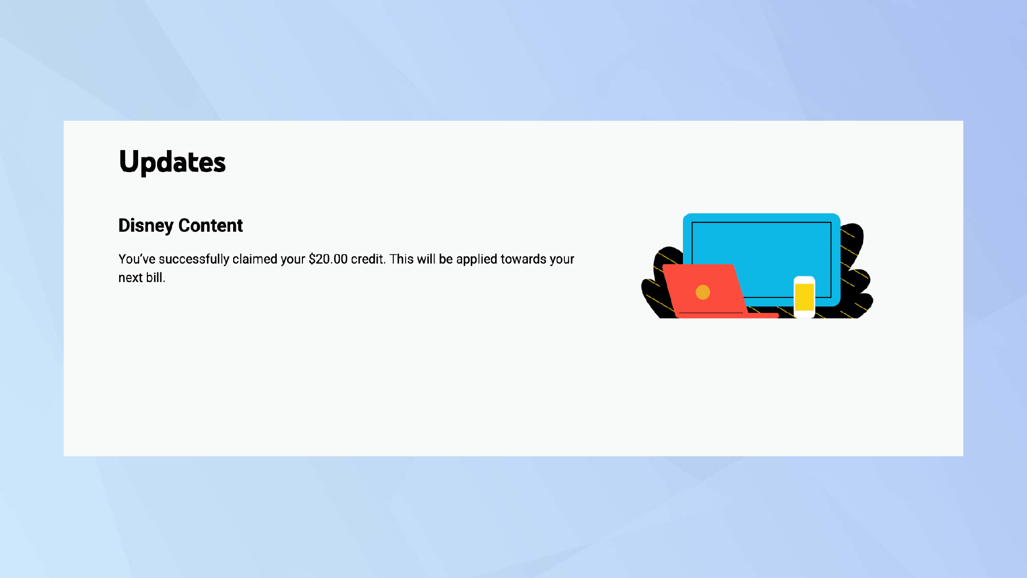 YouTube TV אישור אשראי בסך $20
