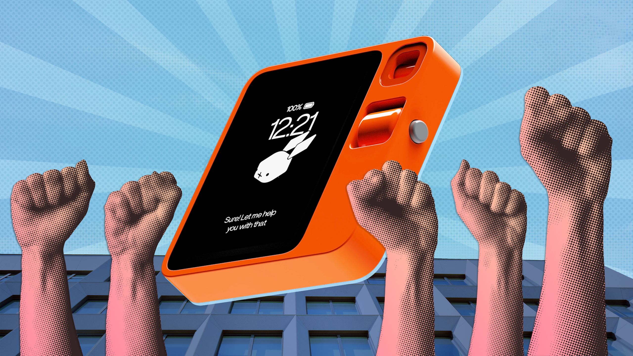 מה הלאה עבור ארנב? עובדים אומרים שהם לא קיבלו שכר במשך חודשים בזמן שהחברה מתגרה בחומרת AI חדשה