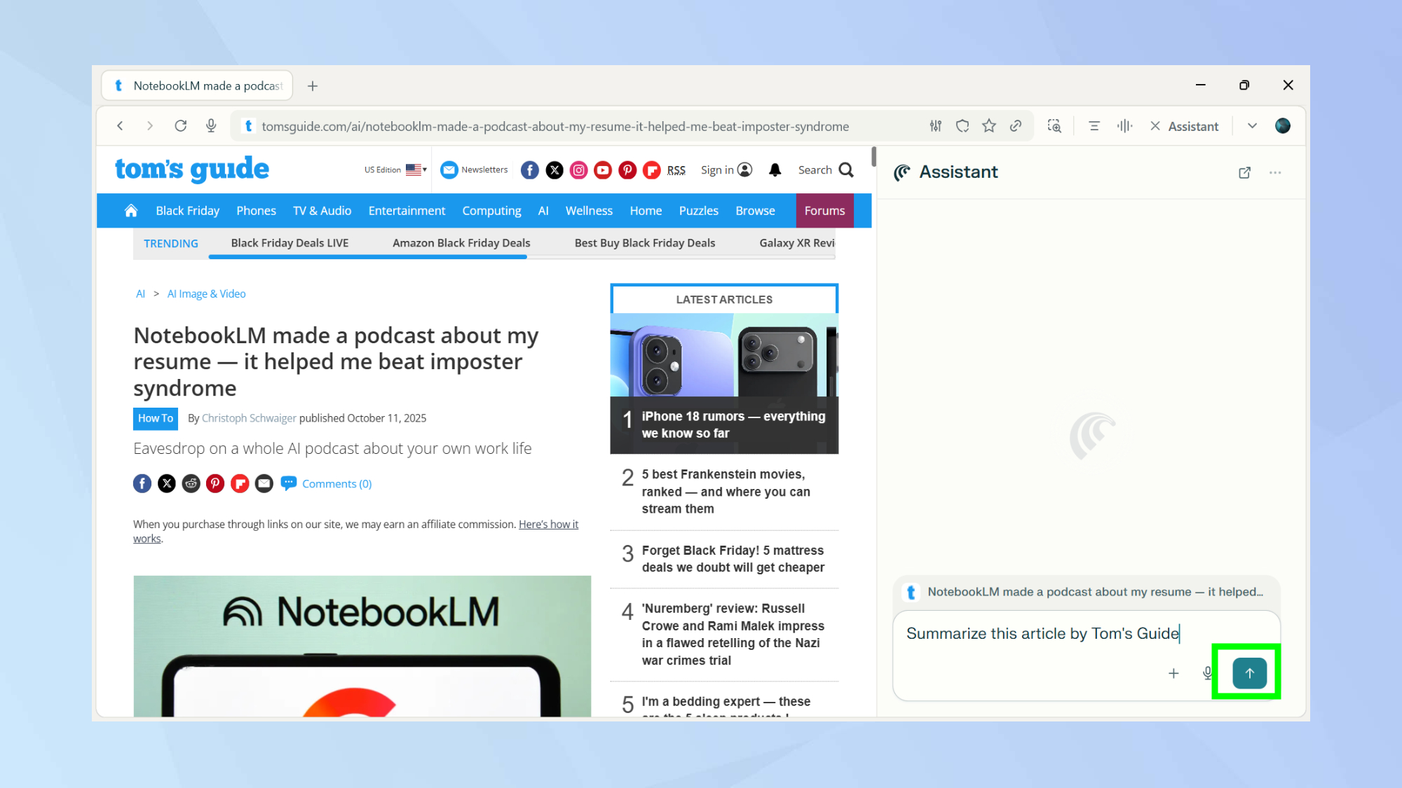 סיכום מאמרים באמצעות Comet