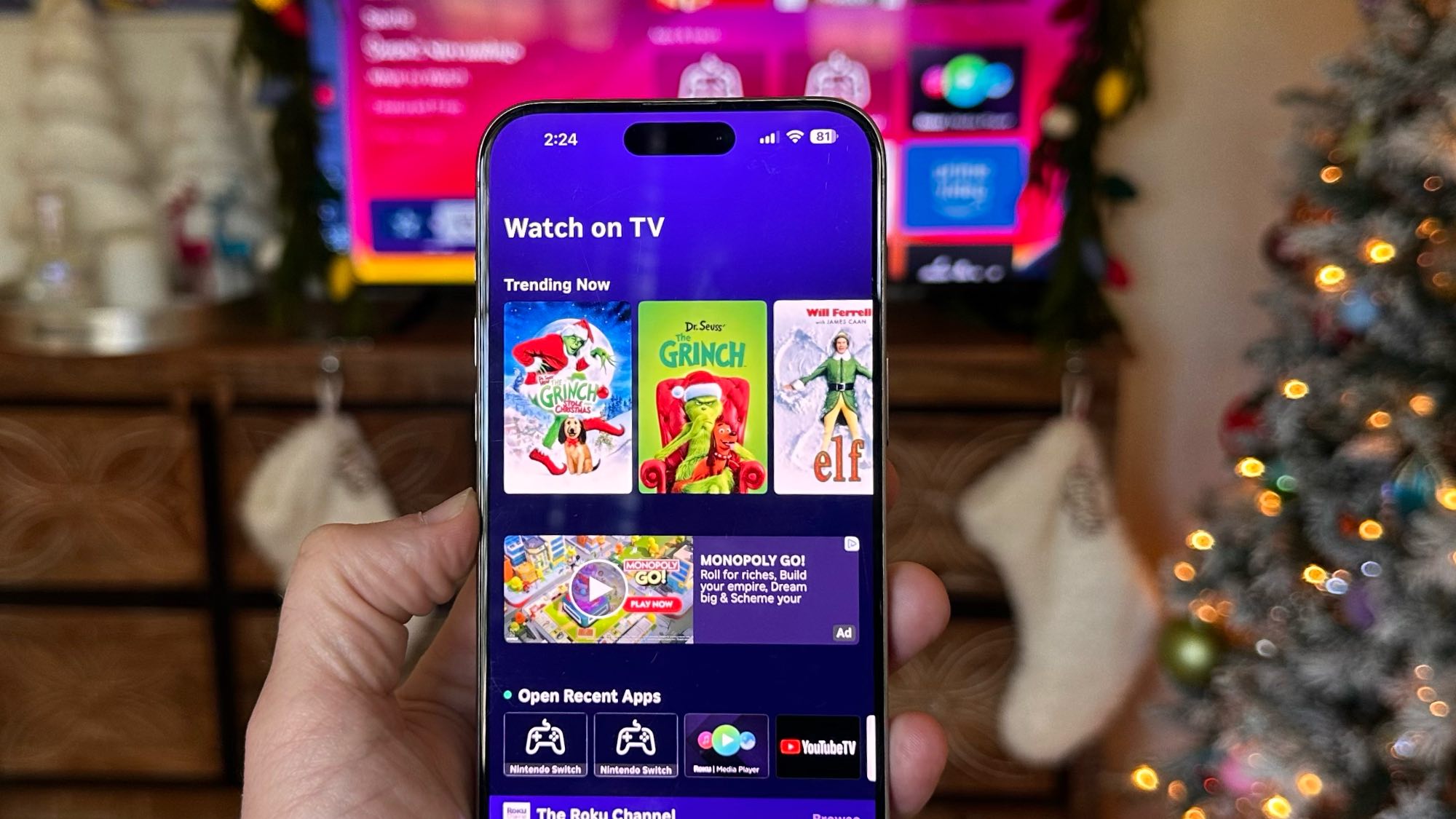 ממשק חדש של אפליקציית Roku