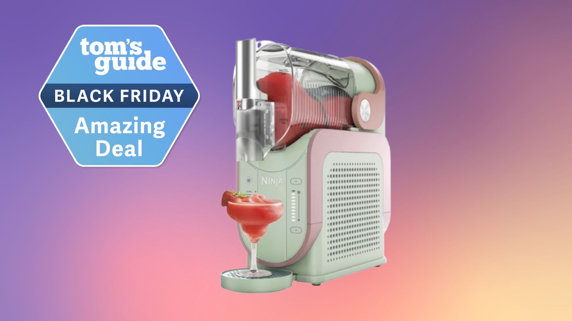 Ninja Slushi black friday deal in strawberry matcha