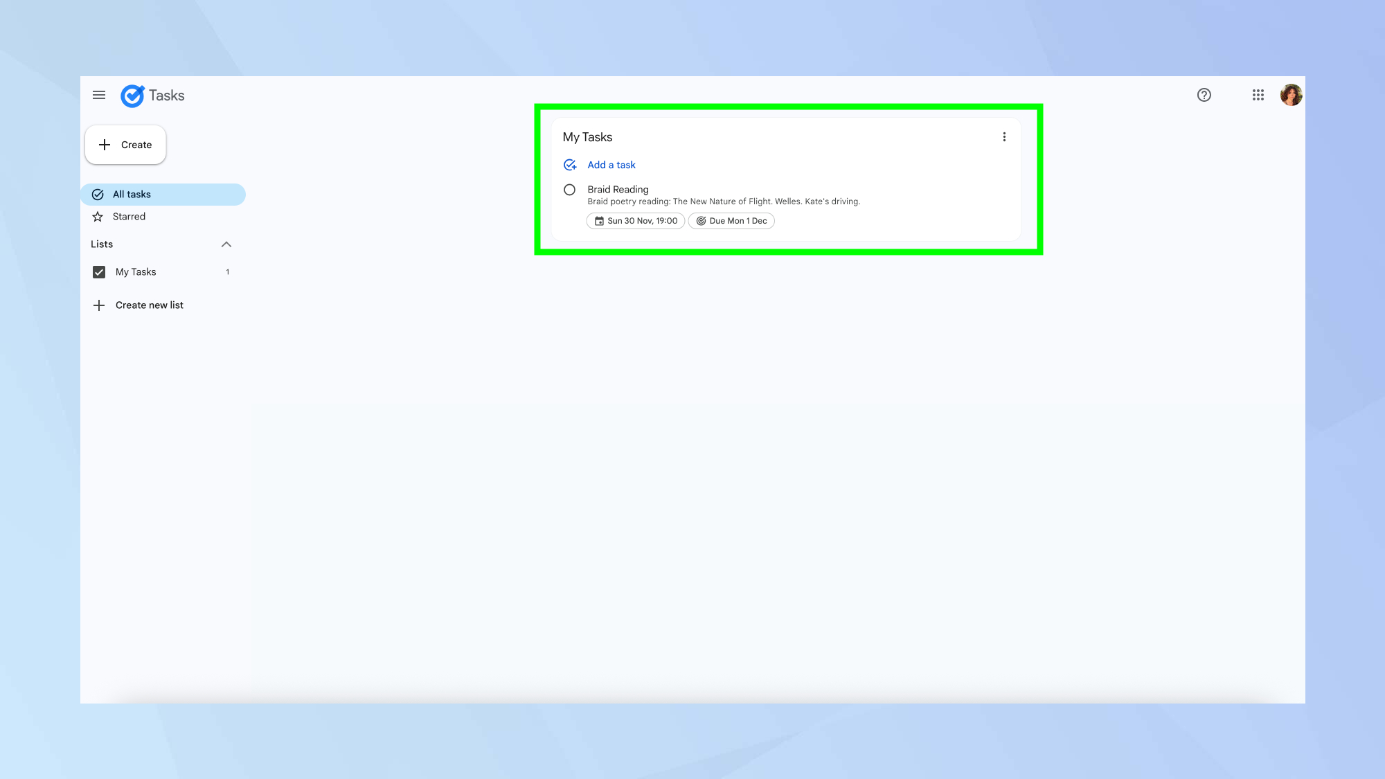 משימות גוגל