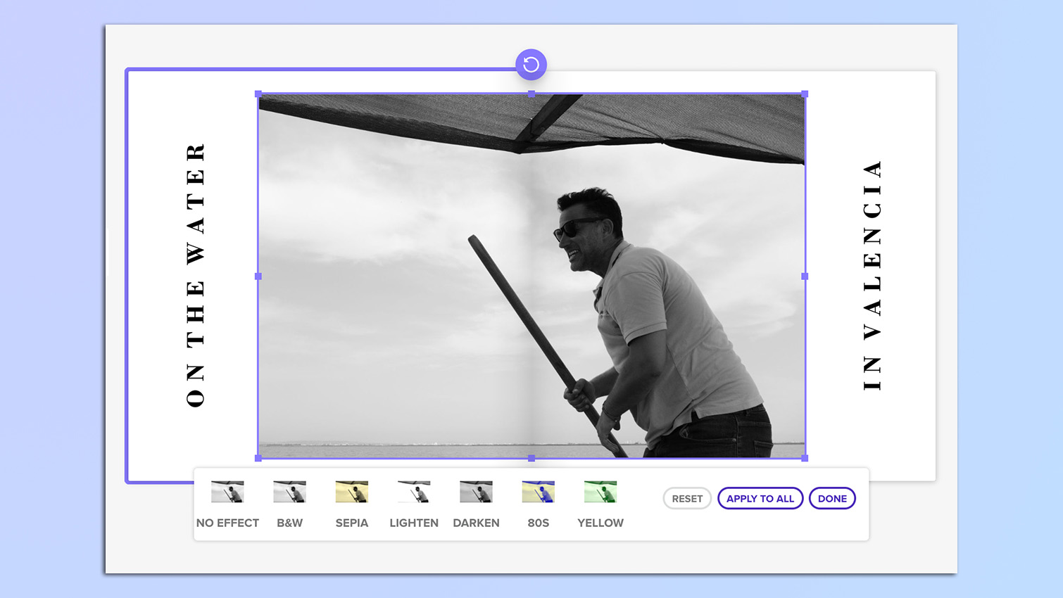 צילום מסך של תוכנת Mixbook Photo Book