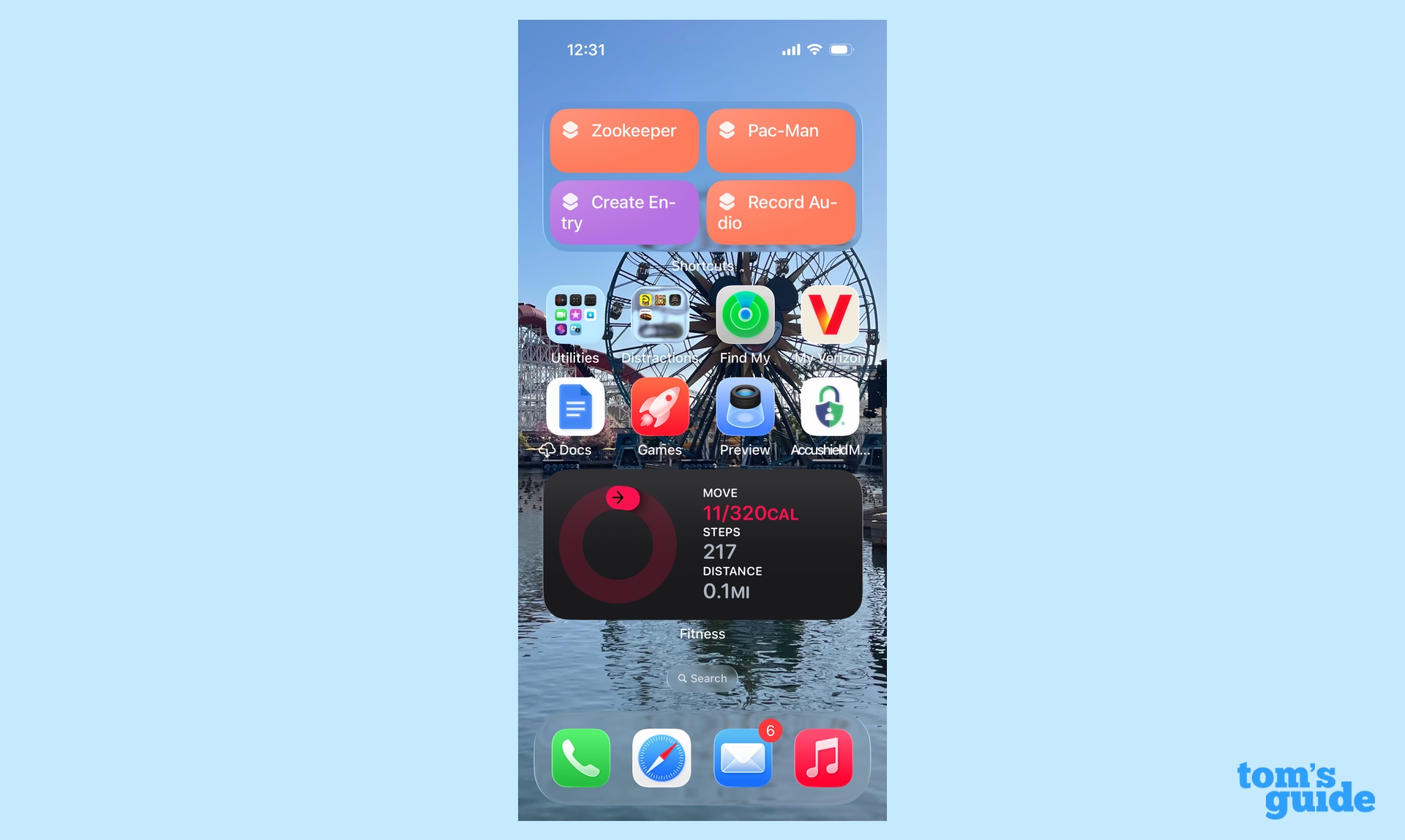 קיצור דרך להפעלת משחק ומצב מיקוד באייפון