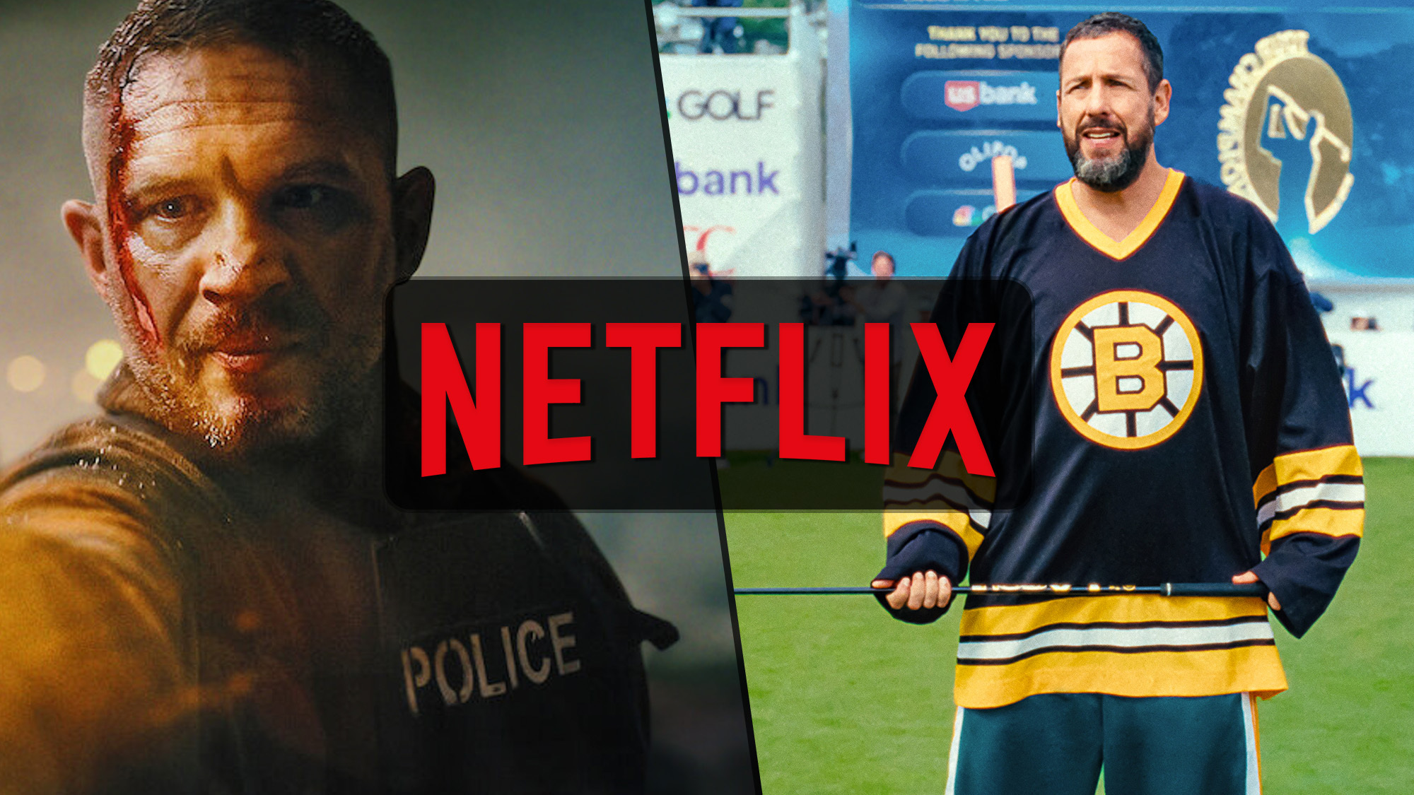 טום הארדי ב-Havoc ואדם סנדלר ב-Happy Gilmore 2