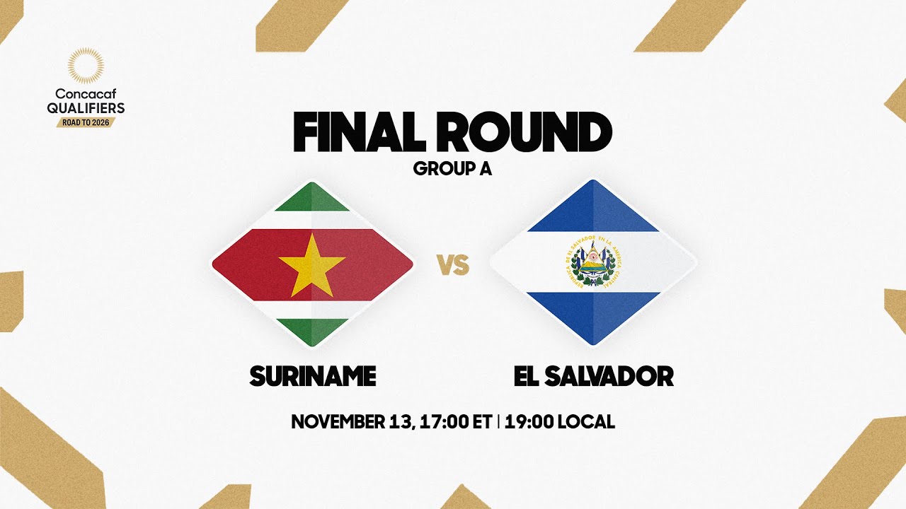 סורינאם נגד אל סלבדור | מוקדמות Concacaf 2024/25 - YouTube