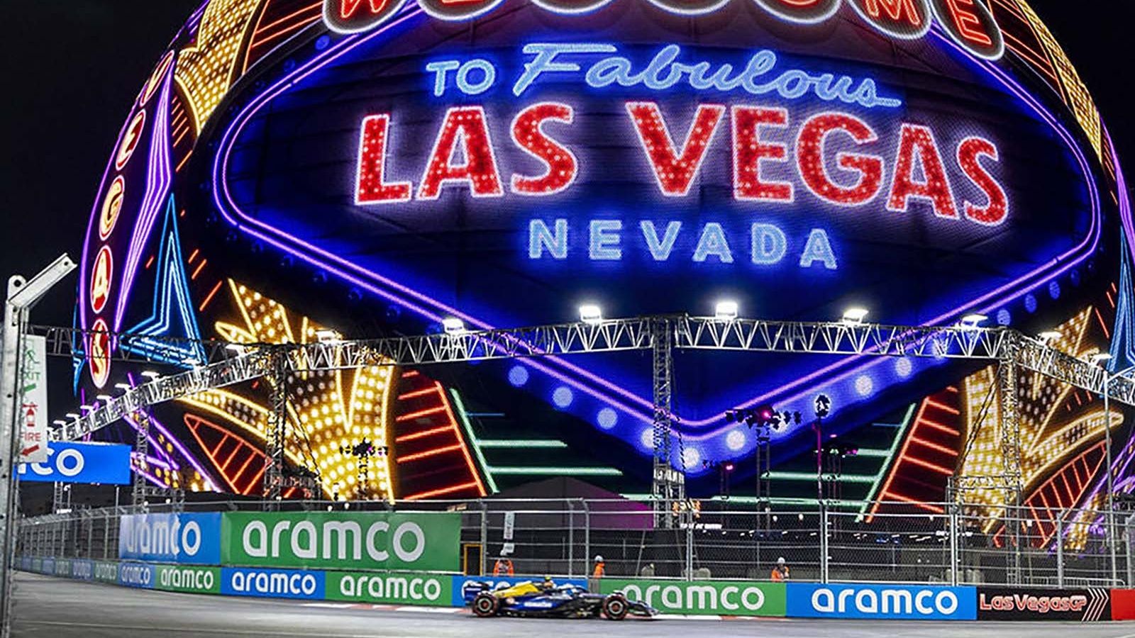 An image from the F1 Las Vegas Grand Prix