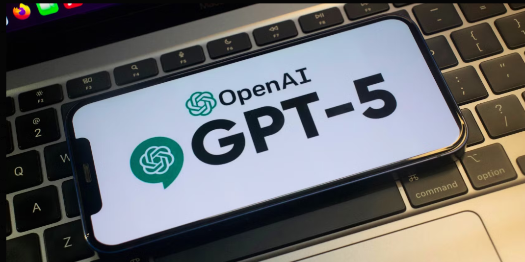 ChatGPT-5 Image on a keyboard