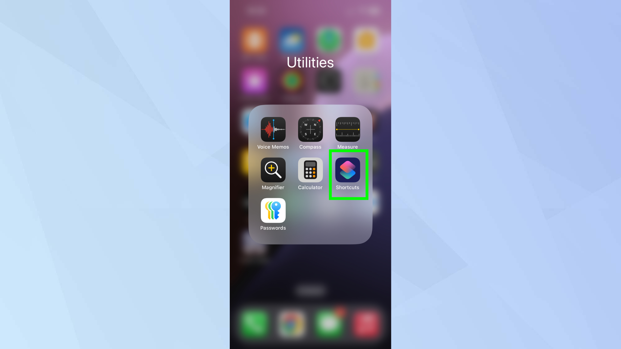 אפליקציית קיצורי דרך באייפון