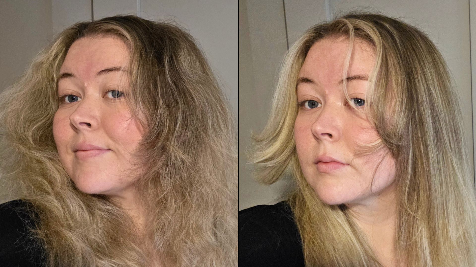 שיער לאחר איפוס עם סטיילר Shark Glam