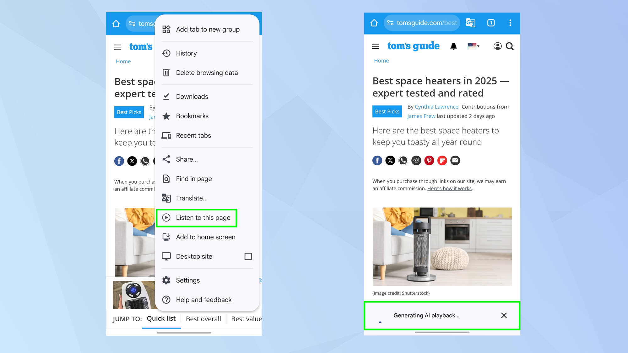 כיצד להפוך דפי אינטרנט לפודקאסטים