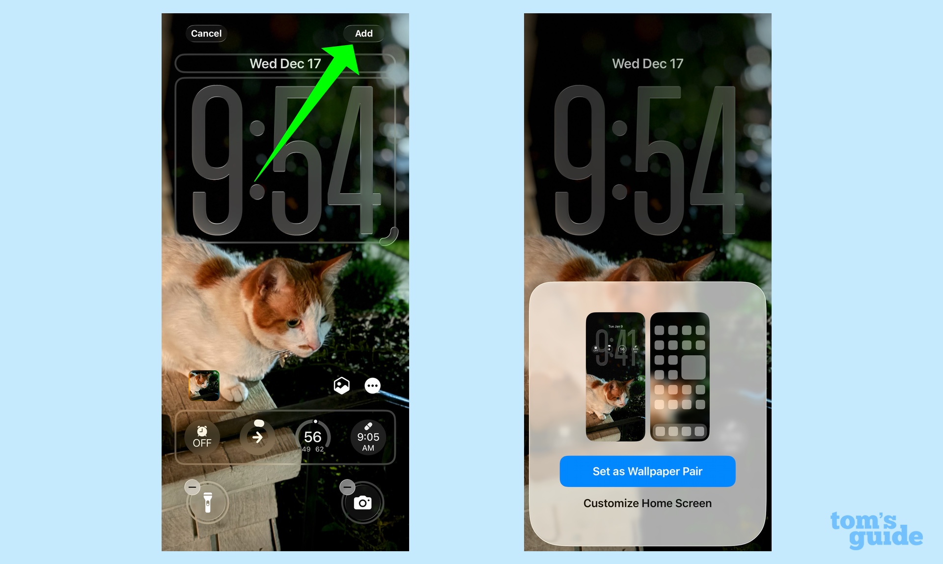 שמור את מסך הנעילה המותאם אישית שלך והצמד אותו עם נייר קיר של מסך הבית