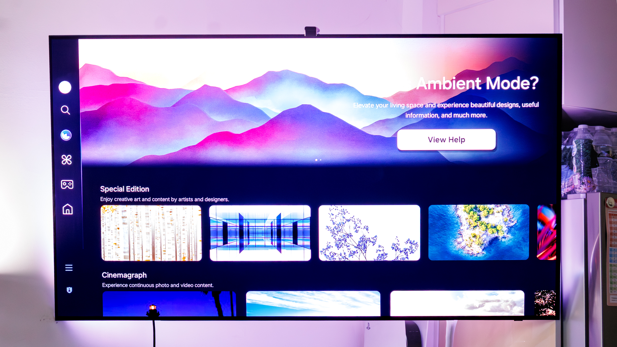 הגדרות טלוויזיה של סמסונג