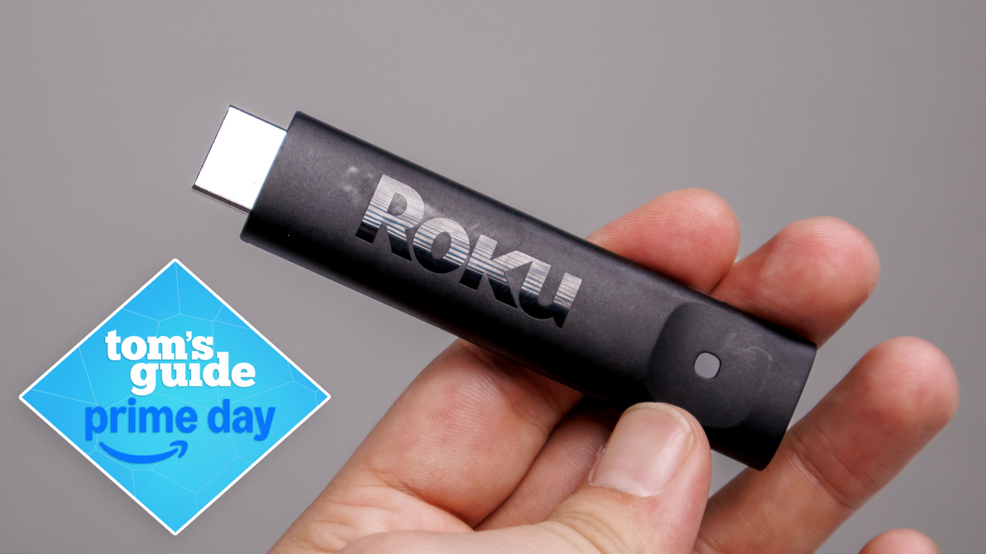 Roku Streaming Stick Plus עם תג עסקת Prime Day