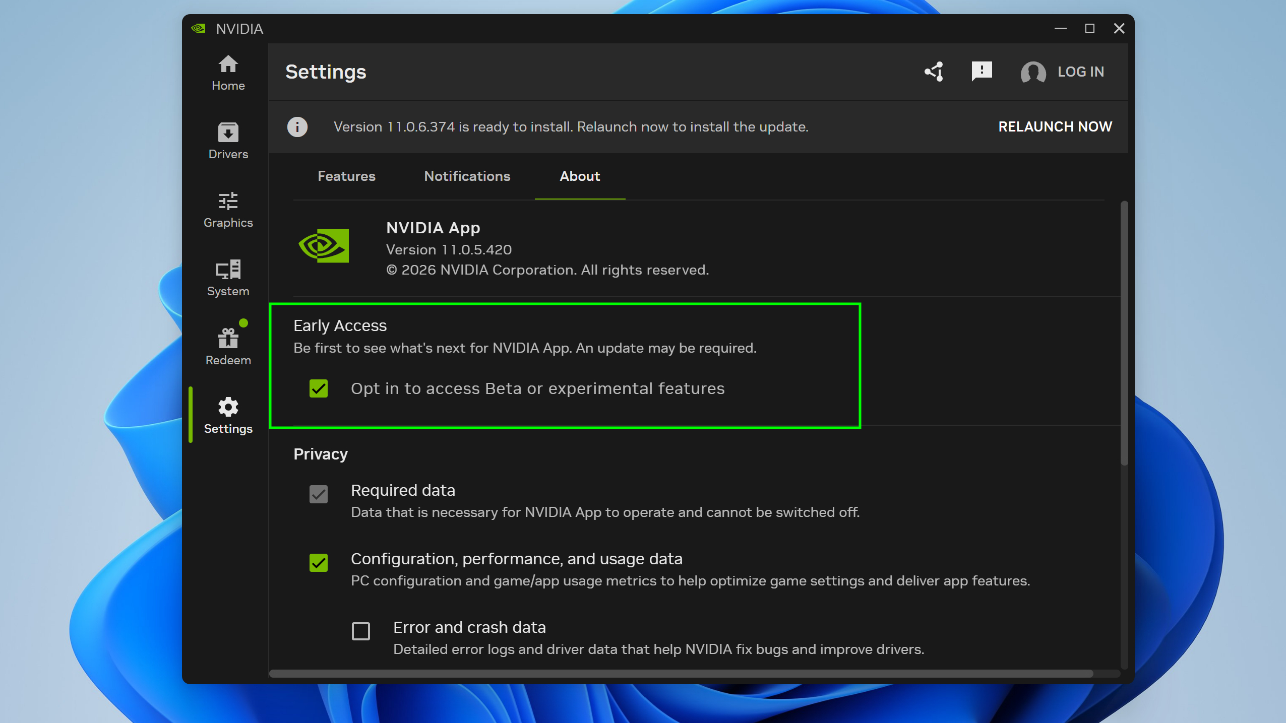 הגדרת DLSS 4.5 בטא