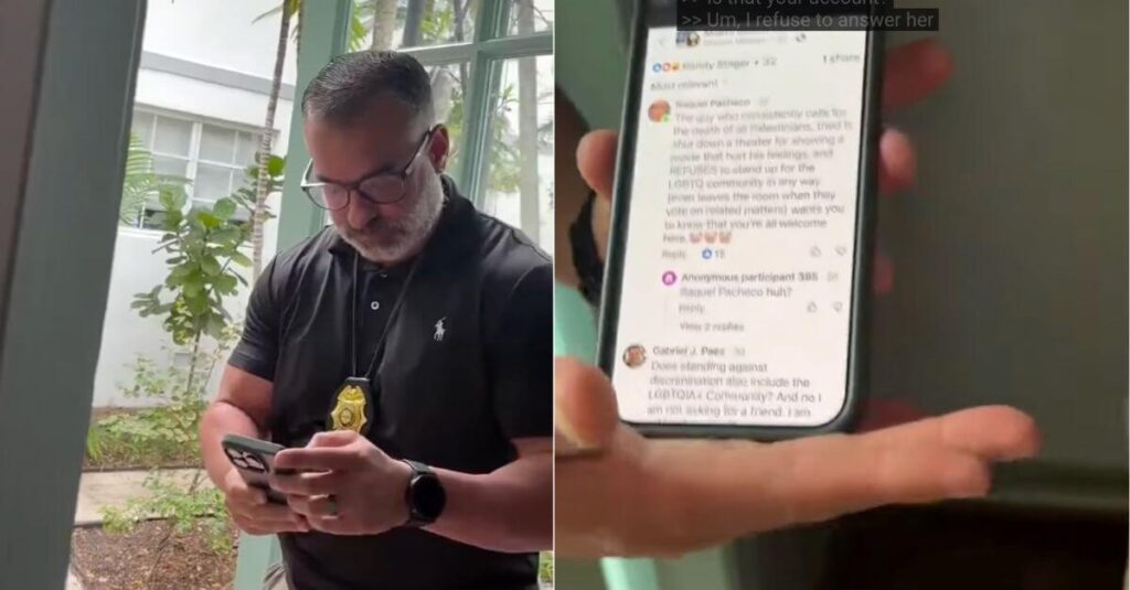 פעיל מתח ביקורת על ראש העיר היהודי של מיאמי ביץ' בפייסבוק - ואז המשטרה הגיעה לדפיקה