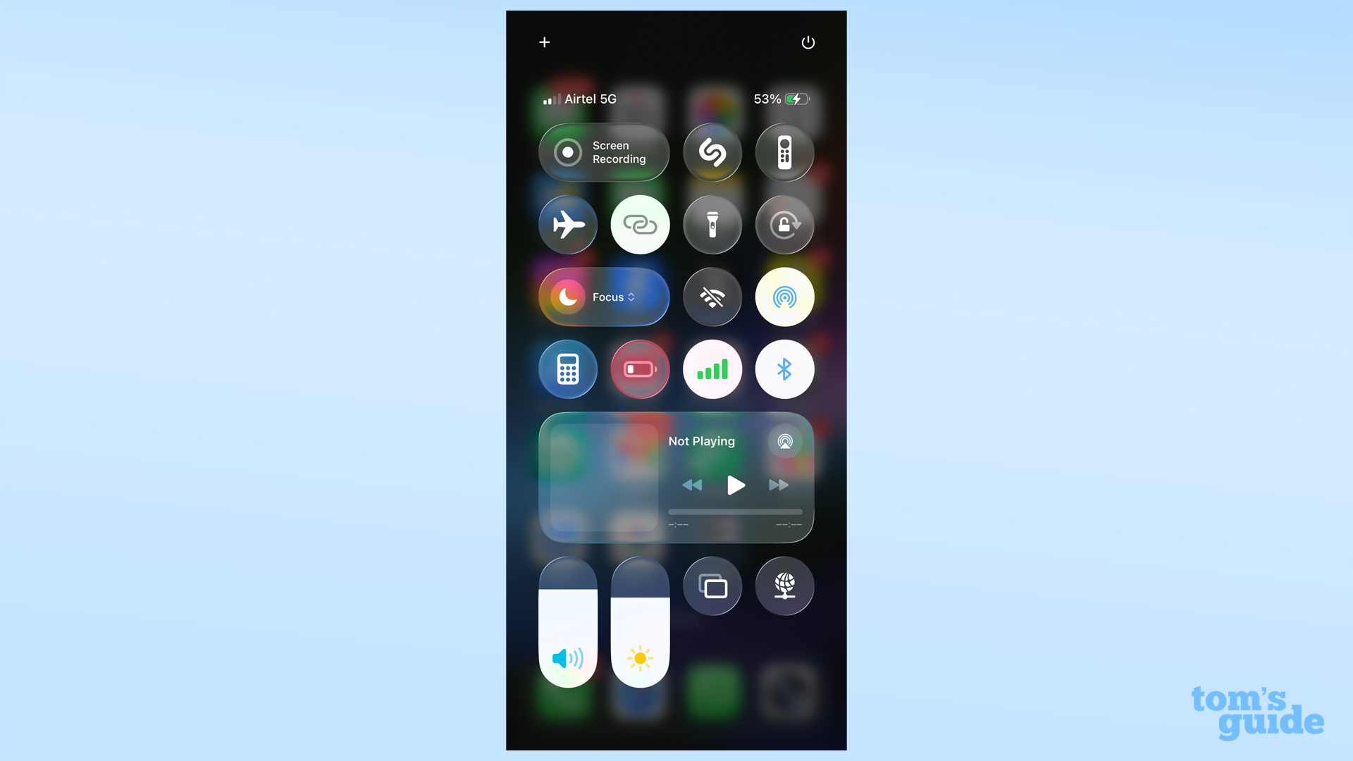 שיתוף אינטרנט בין רשתות Wi-Fi באמצעות מרכז הבקרה של iPhone