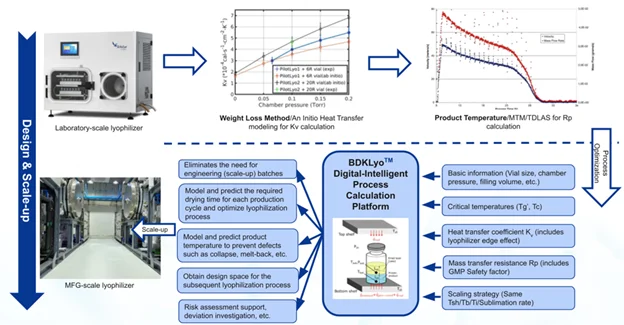 Flowchart and Interface of BDKLyoTM Digital-Intelligence Process Calculation Platform.