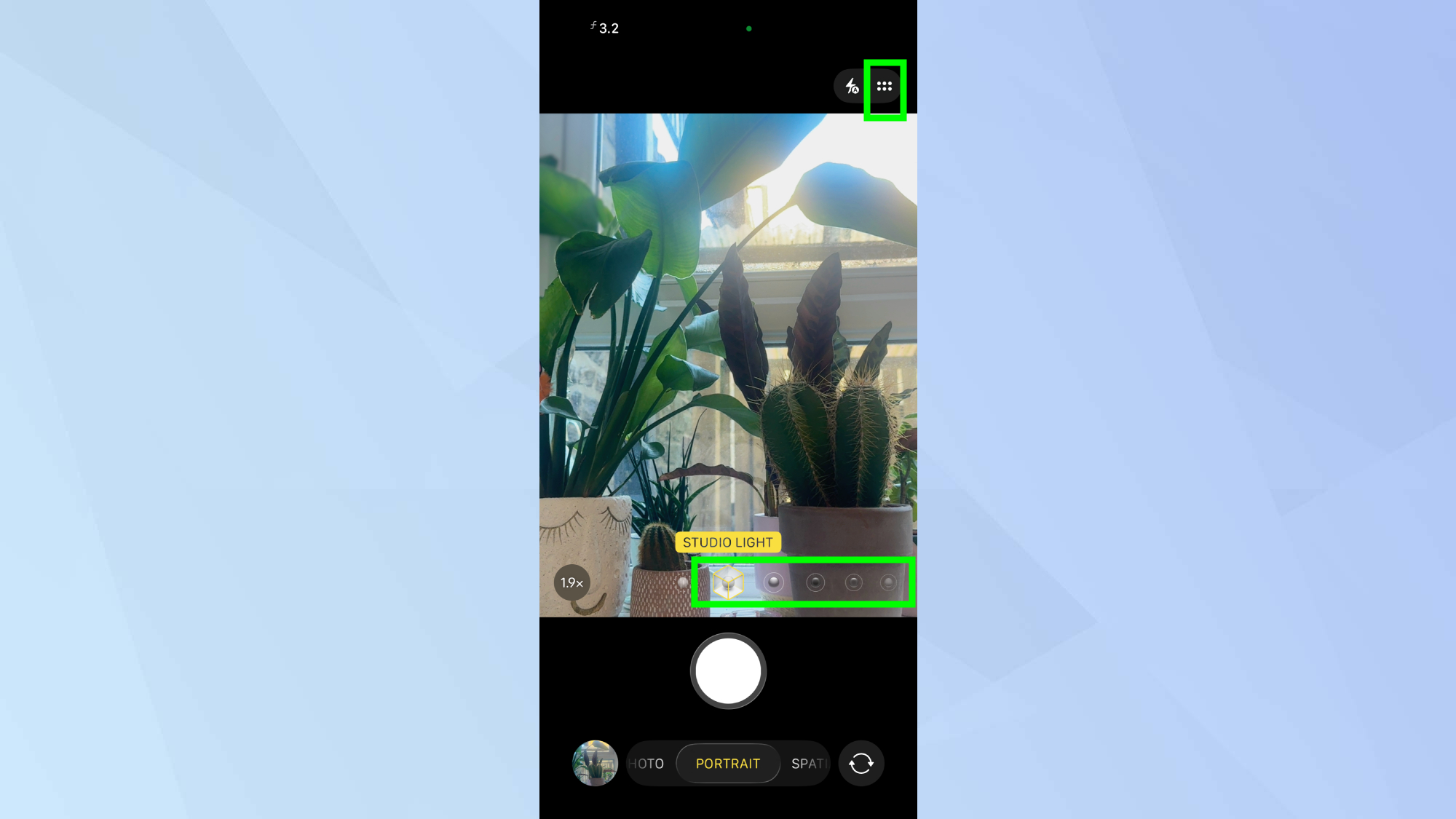 מצב אייפון דיוקן