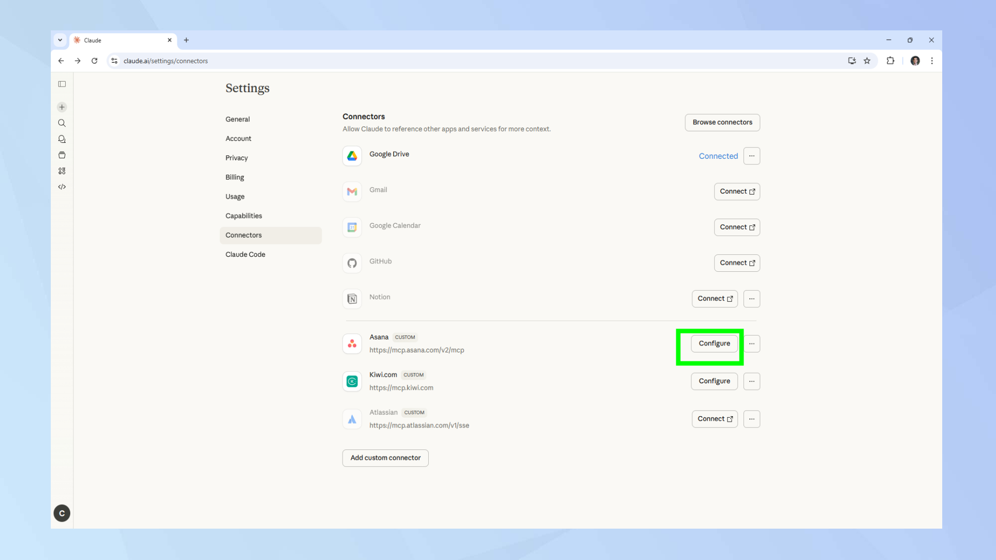 הגדר את אפליקציית קלוד