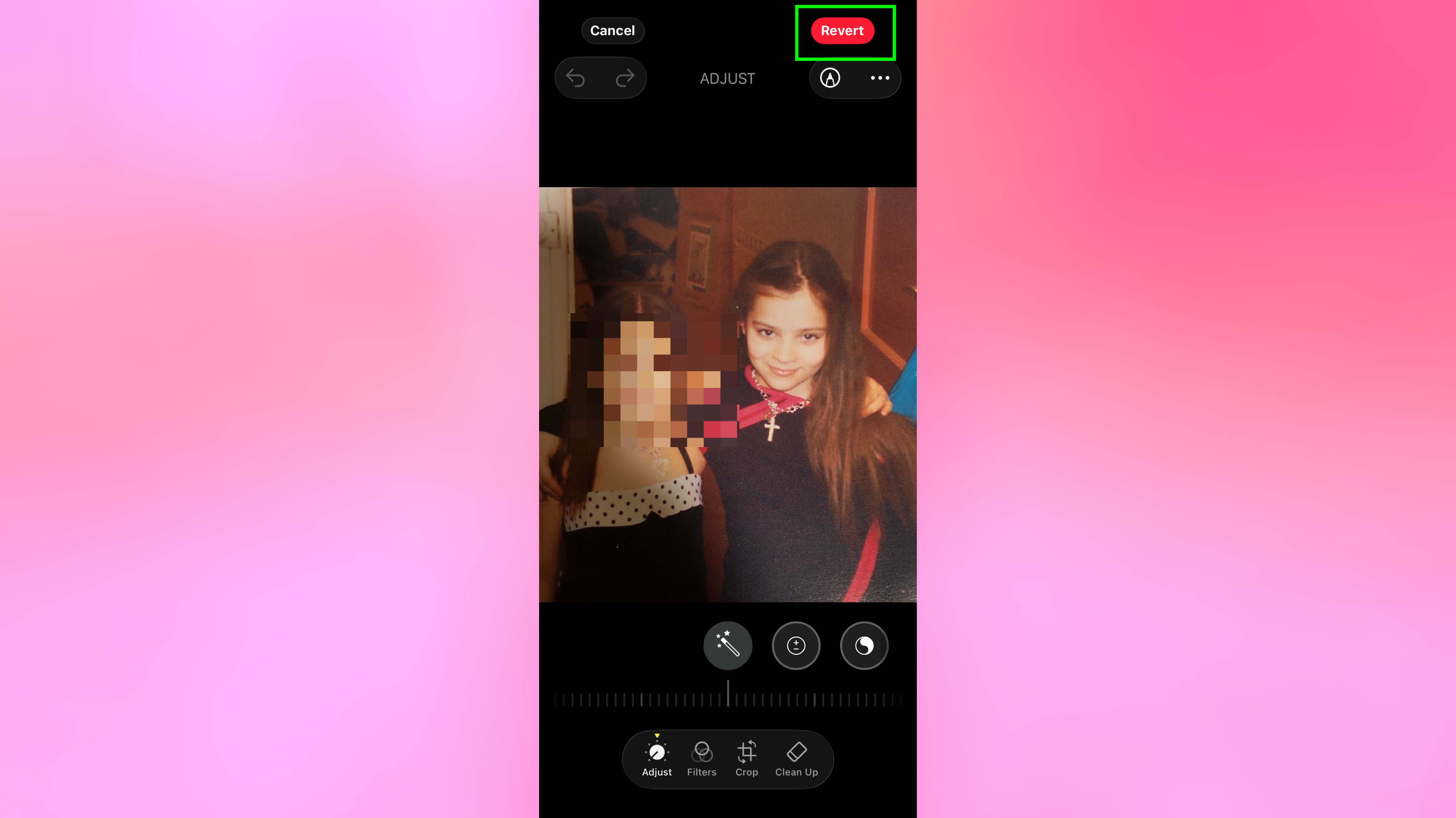 ביטול הגנת זהות בתמונת אייפון