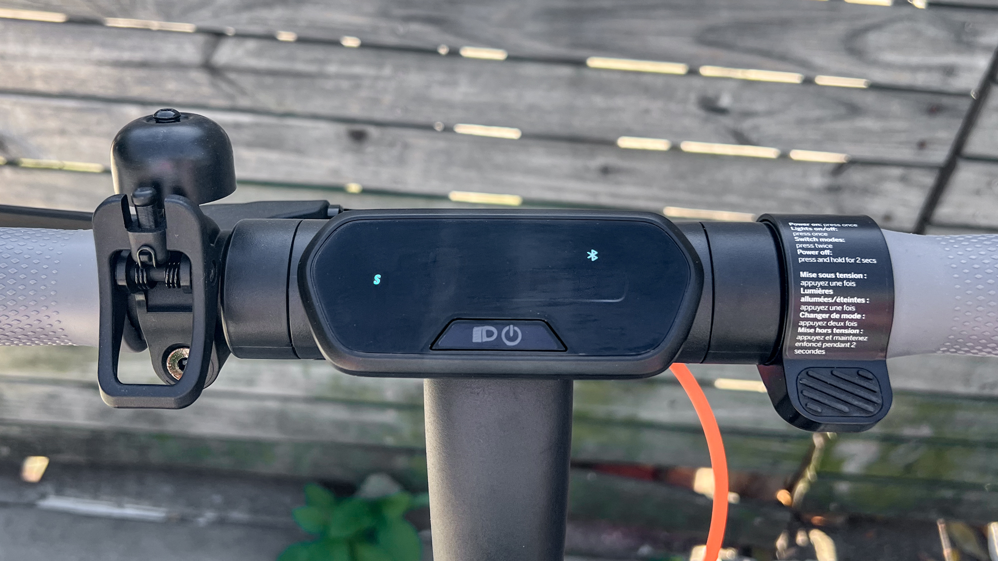 התצוגה ב-Segway Ninebot E2 Plus II