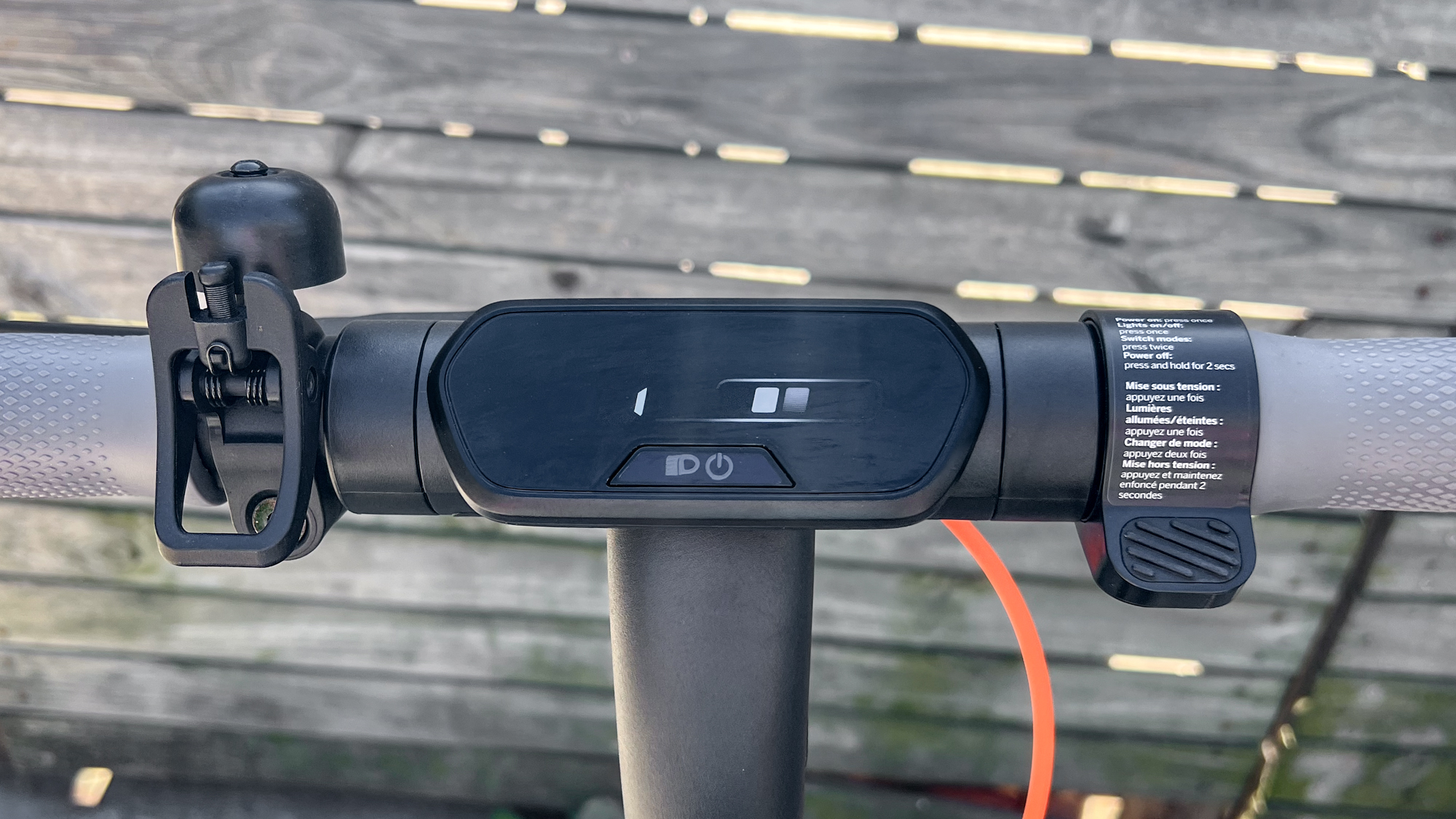 התצוגה ב-Segway Ninebot E2 Plus II