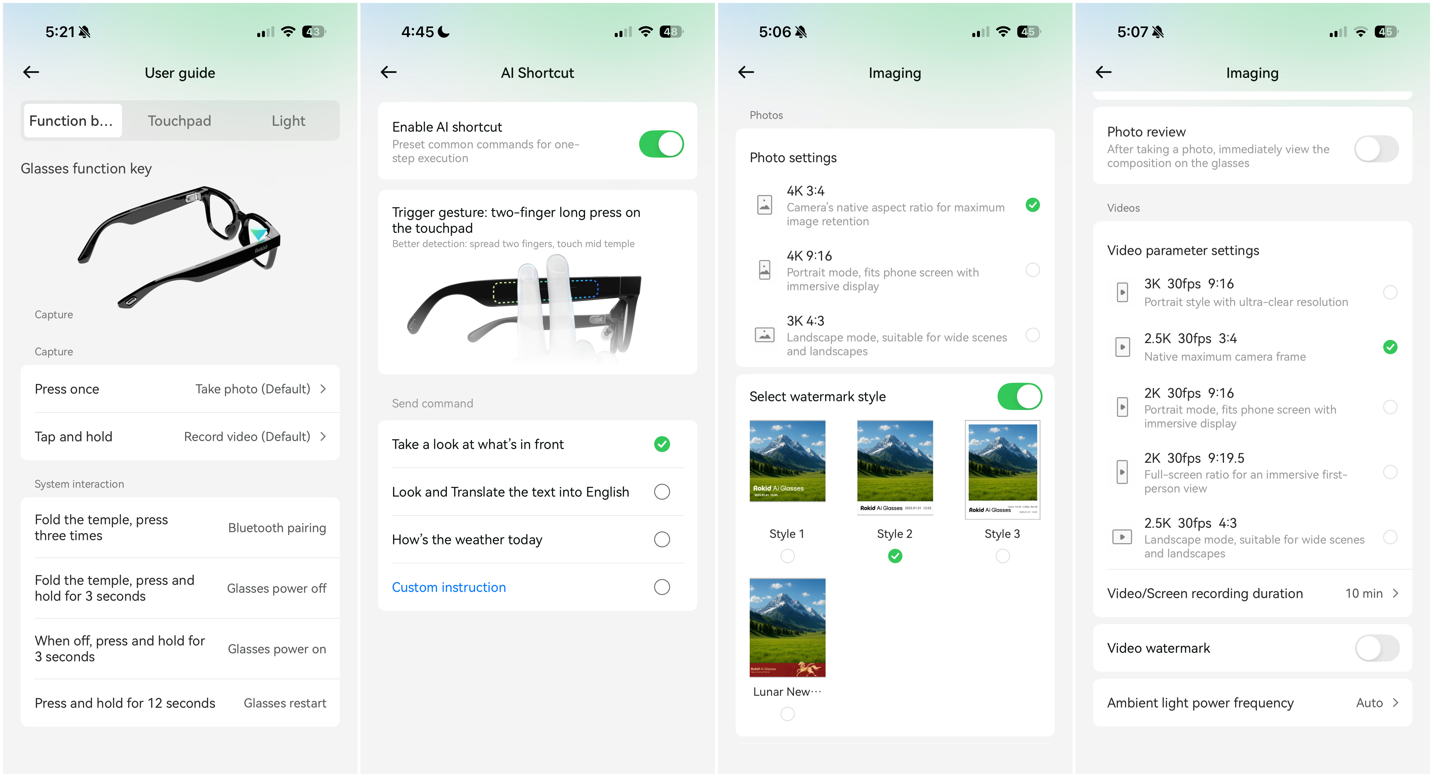 Rokid AI Glasses Style