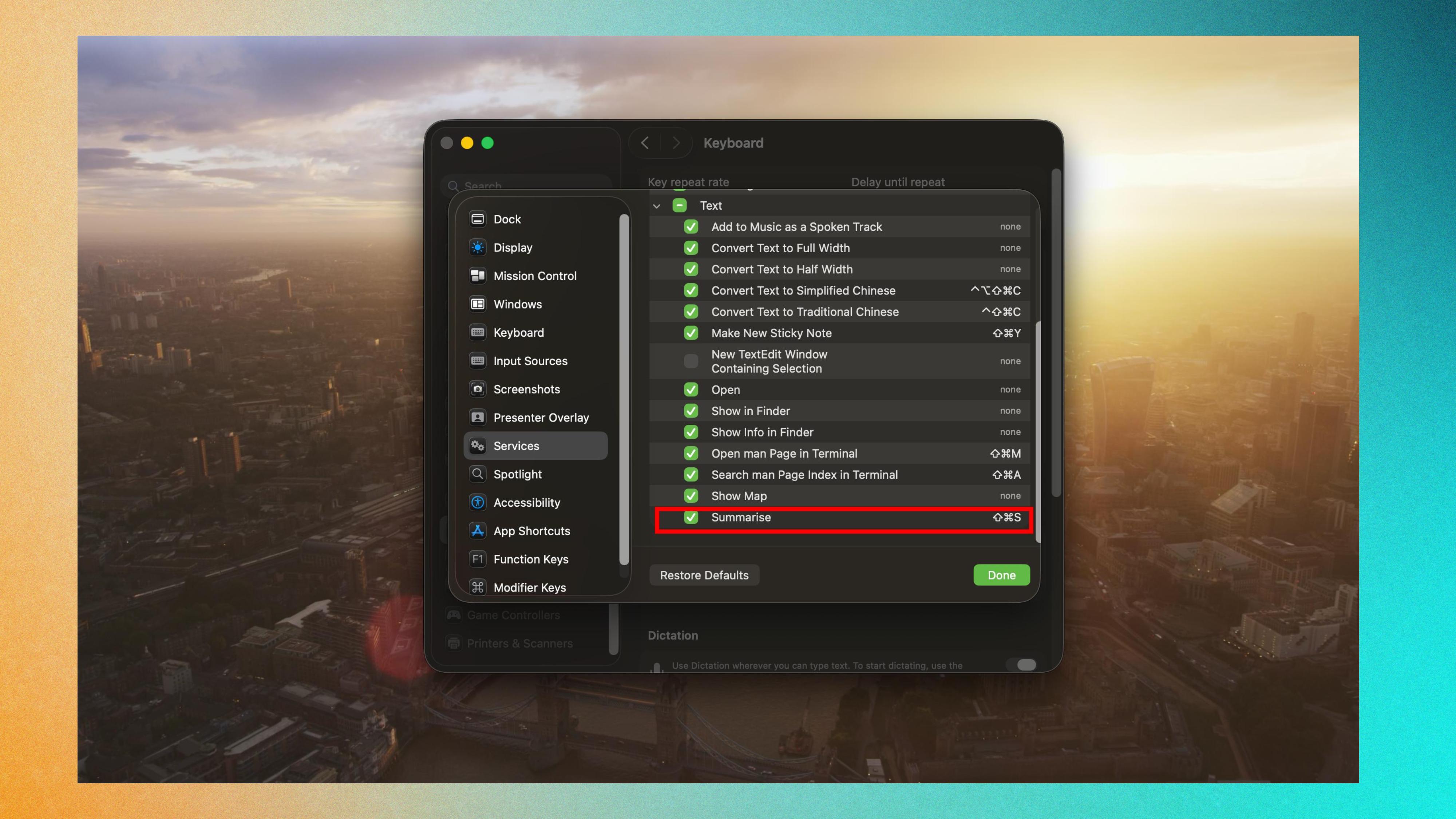 צילום מסך של Mac Summarize Tool