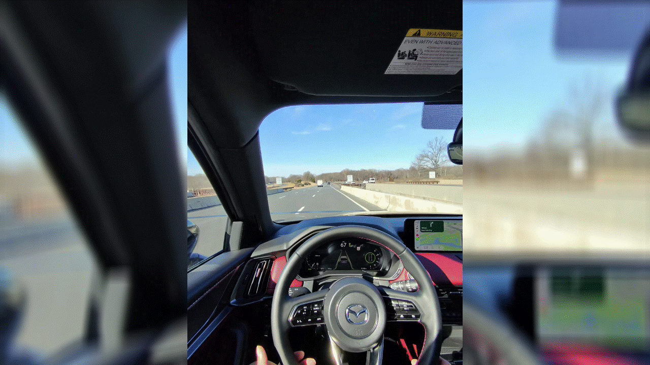 2026 מאזדה CX-70 בקרת שיוט אדפטיבית חלקה.