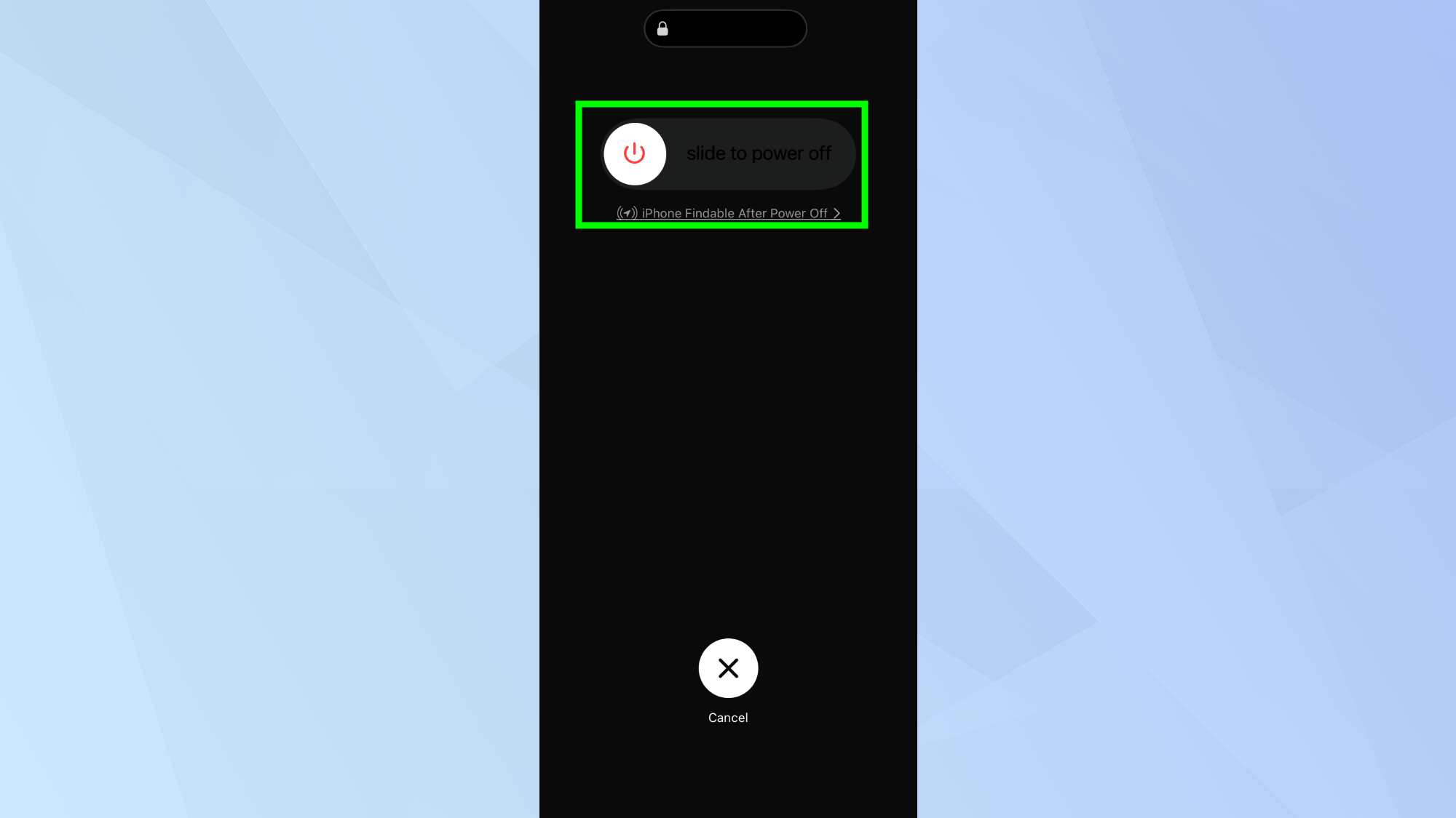 מכבה את האייפון