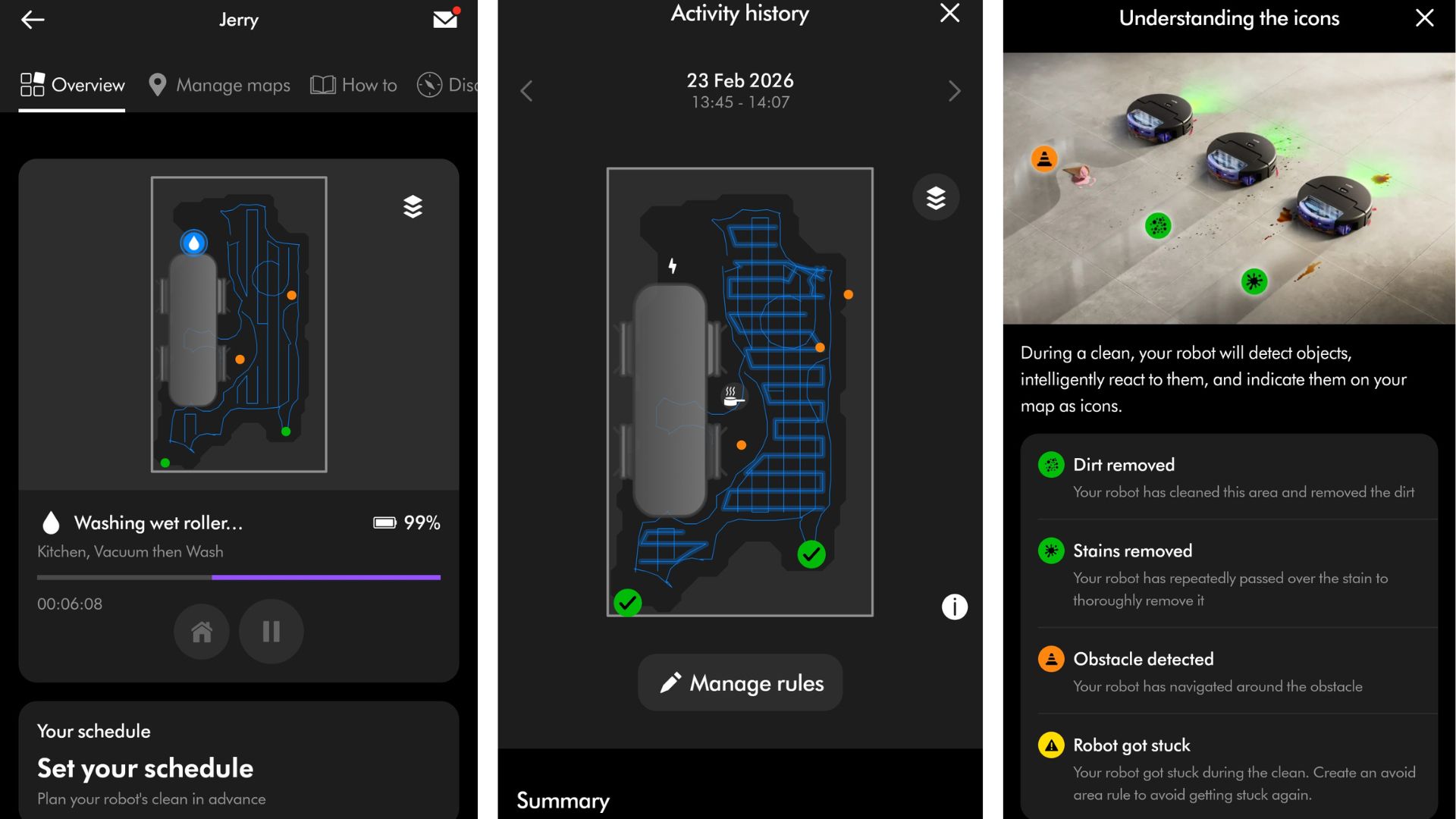 שואב אבק רובוט Dyson Spot+Scrub Ai