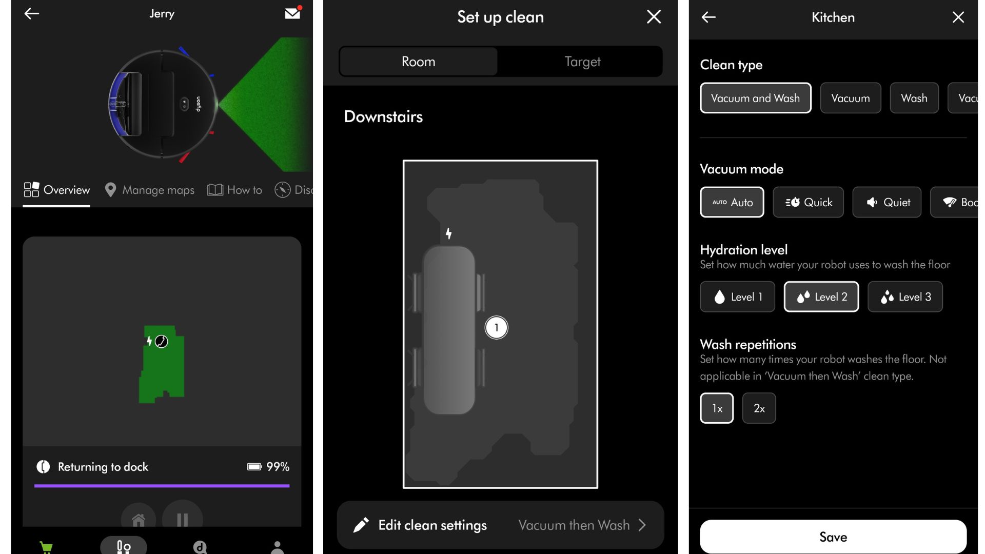 שואב אבק רובוט Dyson Spot+Scrub Ai
